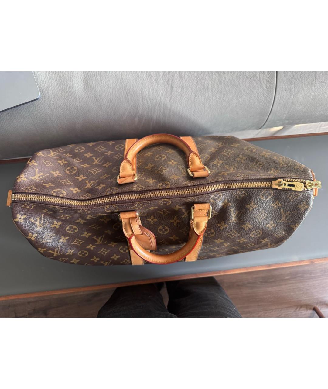 LOUIS VUITTON Коричневая дорожная/спортивная сумка, фото 3