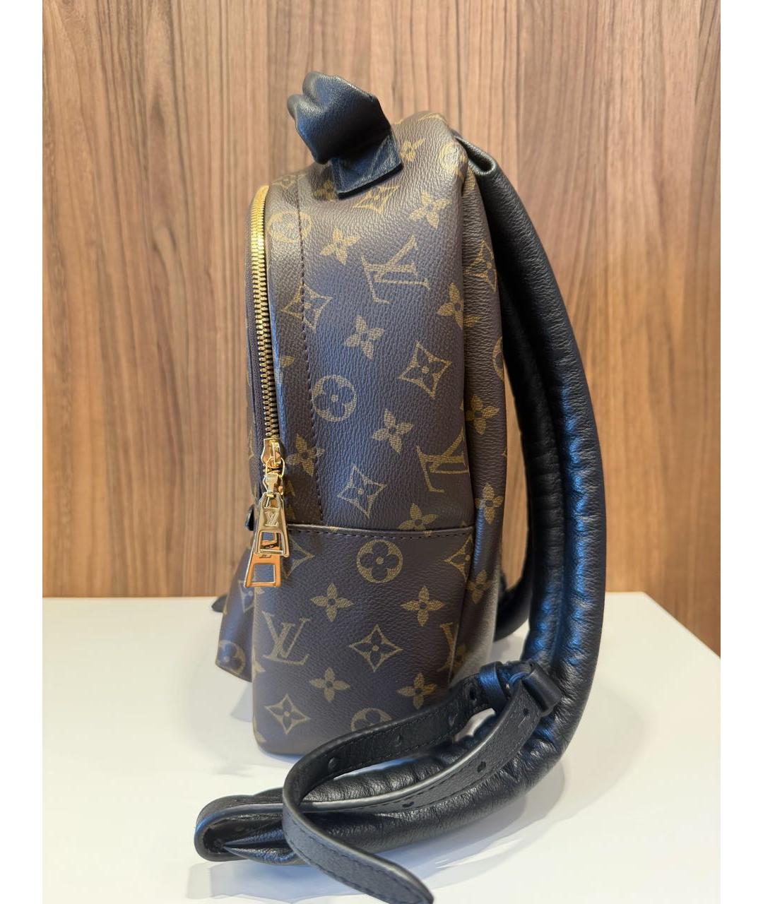 LOUIS VUITTON Коричневый кожаный рюкзак, фото 2