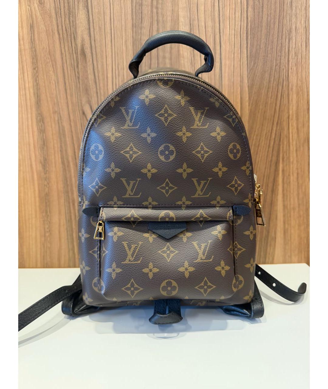 LOUIS VUITTON Коричневый кожаный рюкзак, фото 6