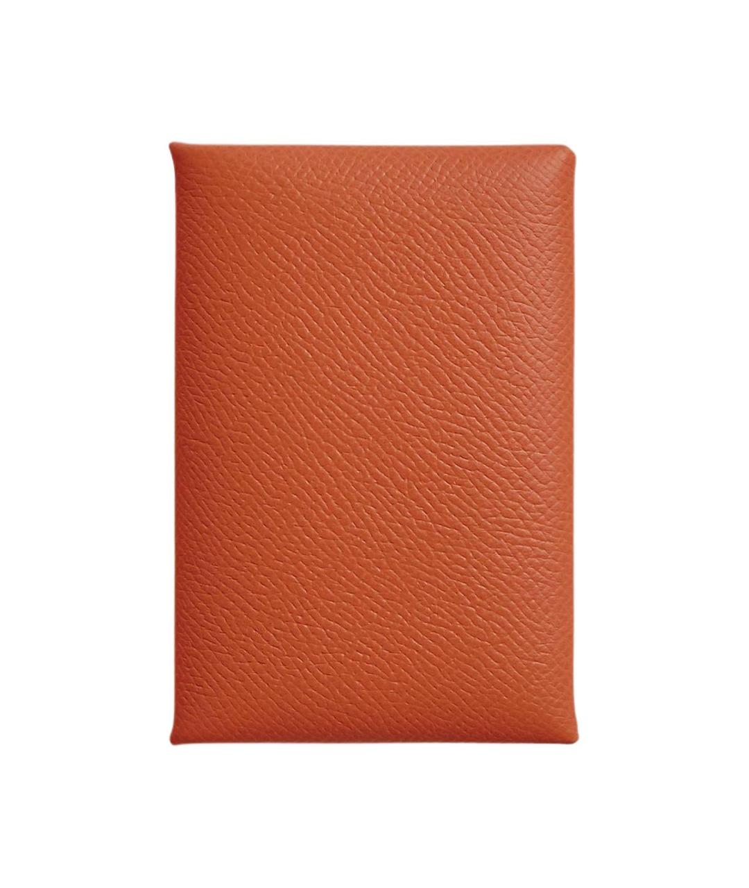 HERMES Красный кожаный кардхолдер, фото 1