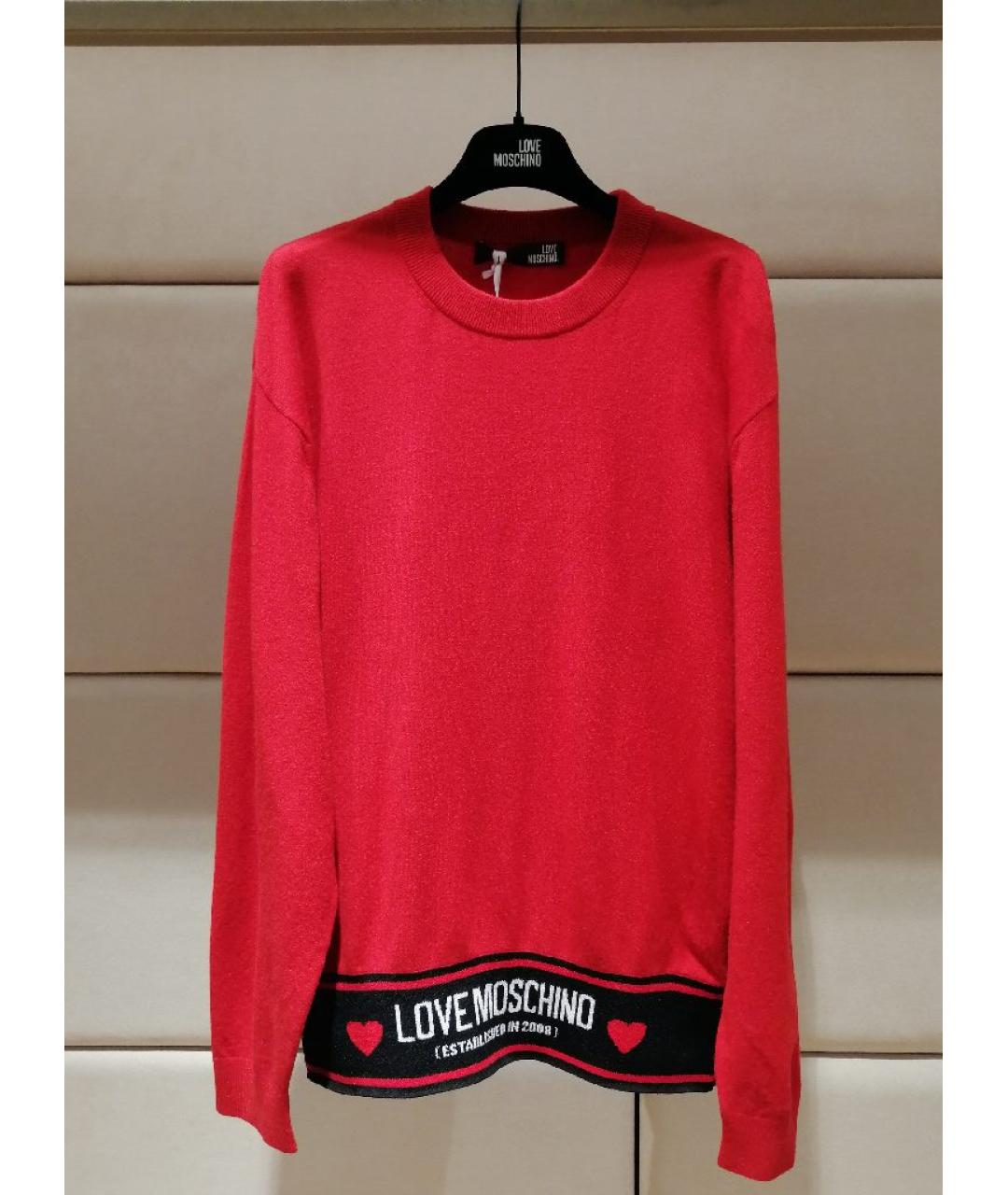 LOVE MOSCHINO Красный джемпер / свитер, фото 3