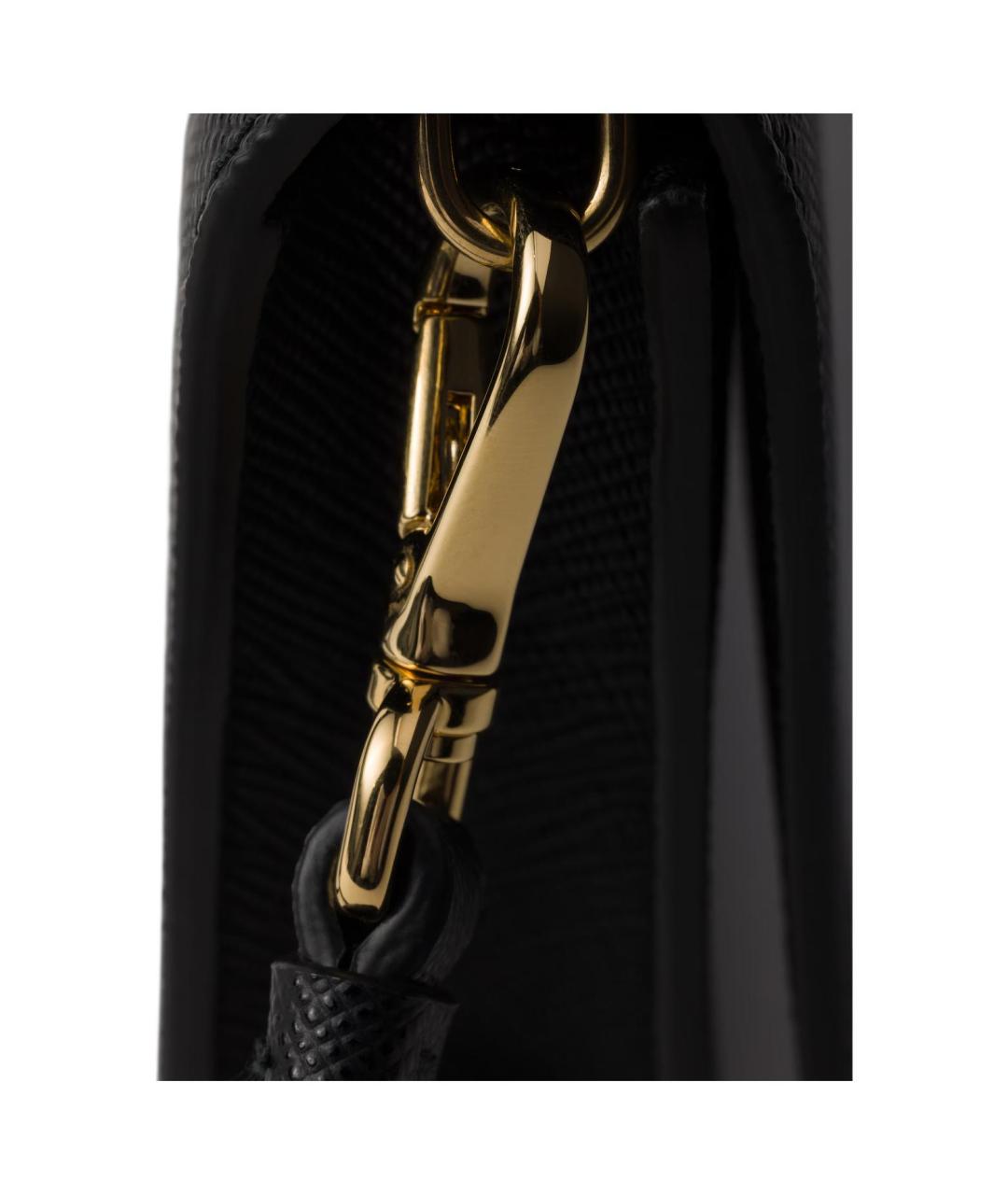 PRADA Черная кожаная сумка через плечо, фото 5