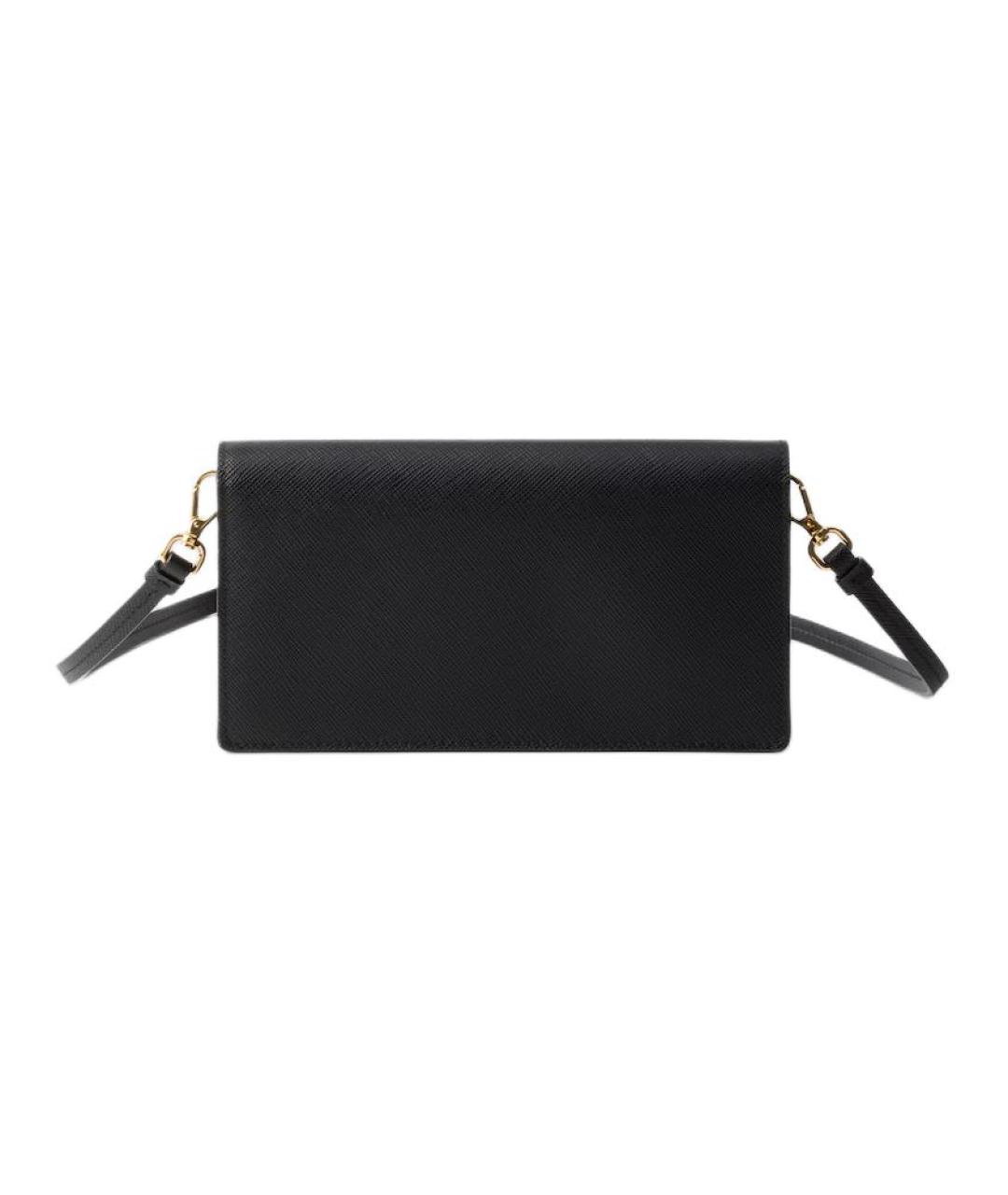 PRADA Черная кожаная сумка через плечо, фото 3