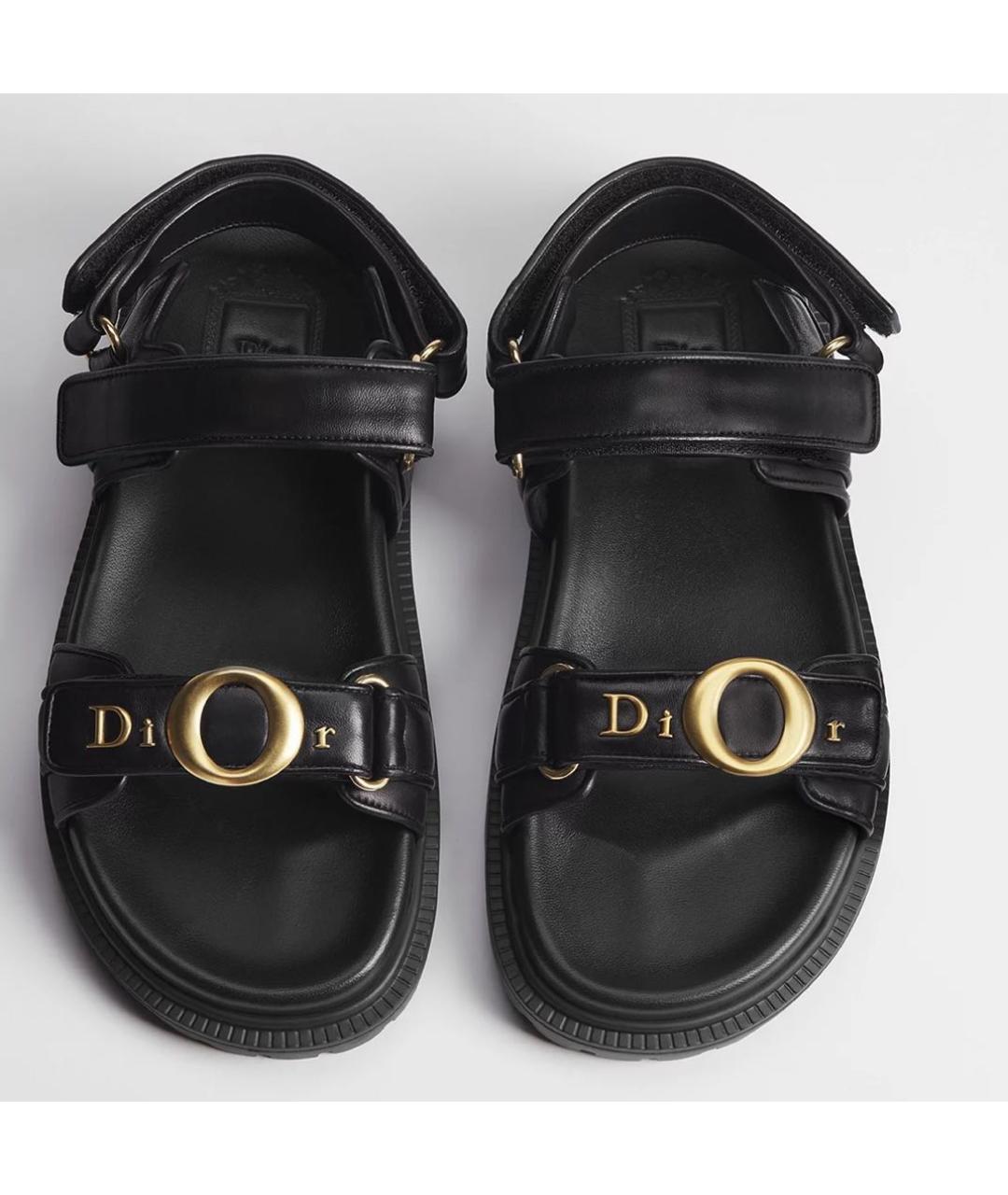 CHRISTIAN DIOR Черные сандалии, фото 2