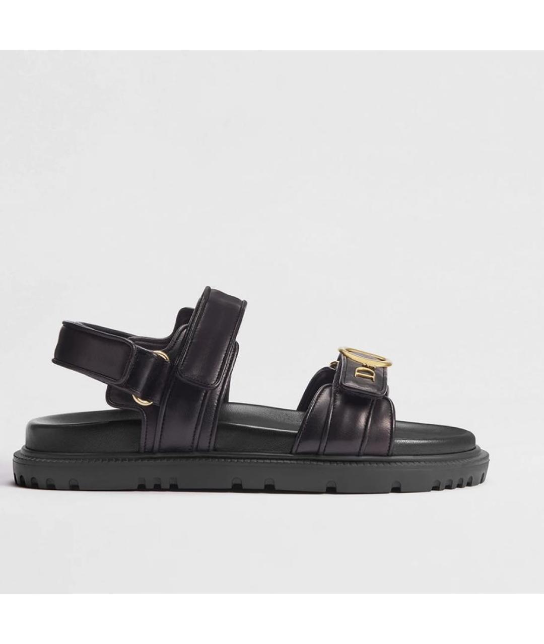 CHRISTIAN DIOR Черные сандалии, фото 4