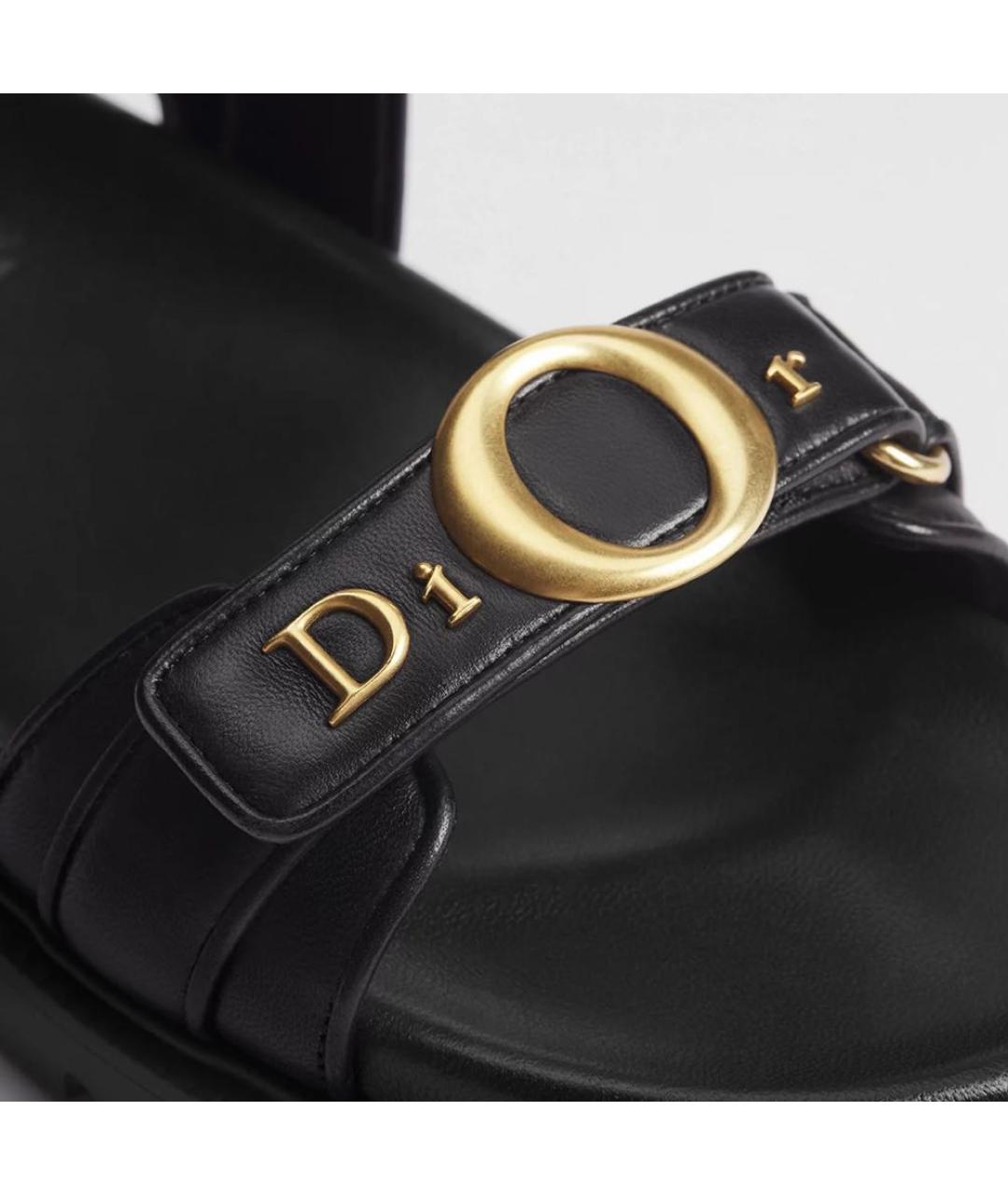CHRISTIAN DIOR Черные сандалии, фото 3