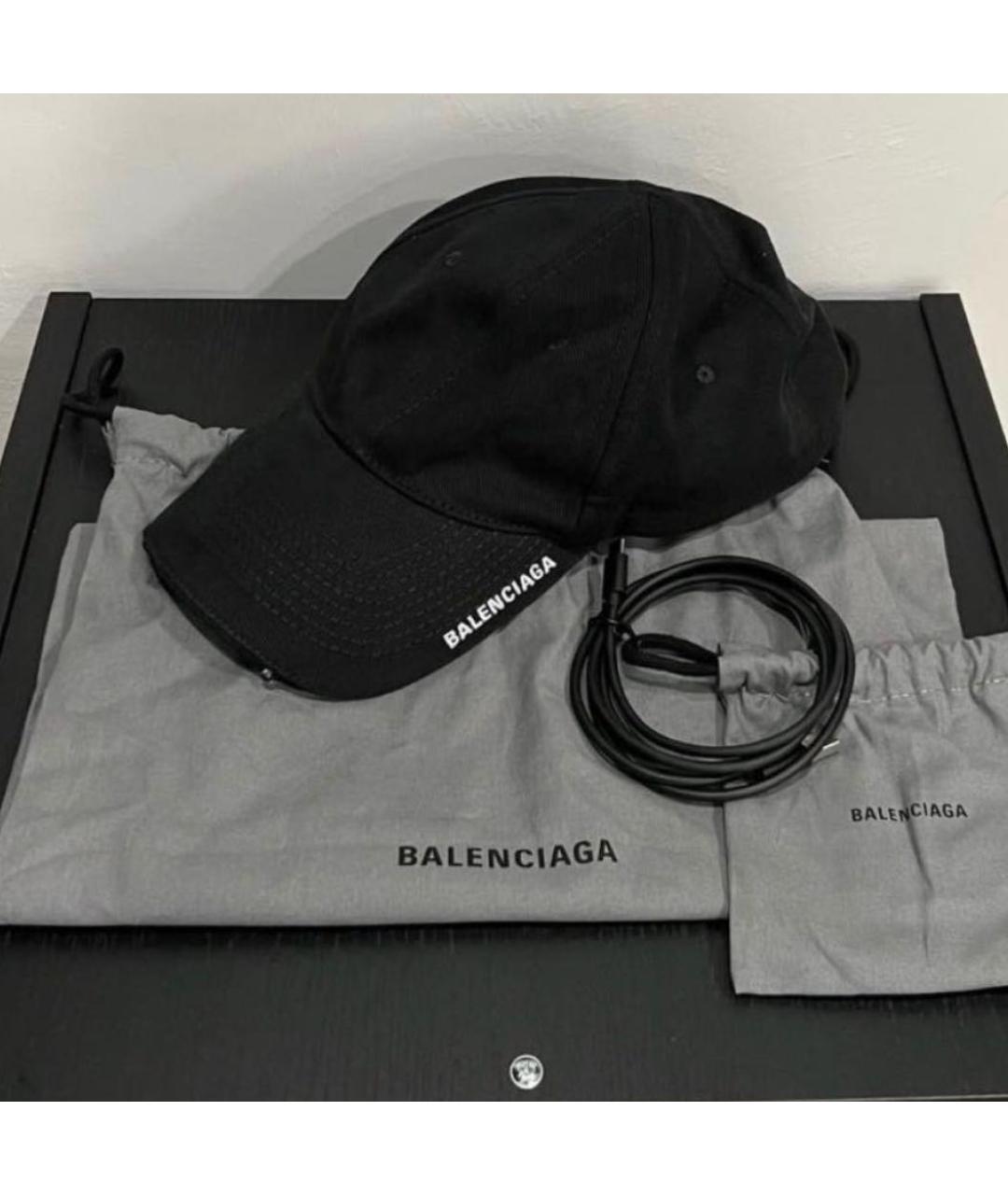 BALENCIAGA Черная кепка, фото 6