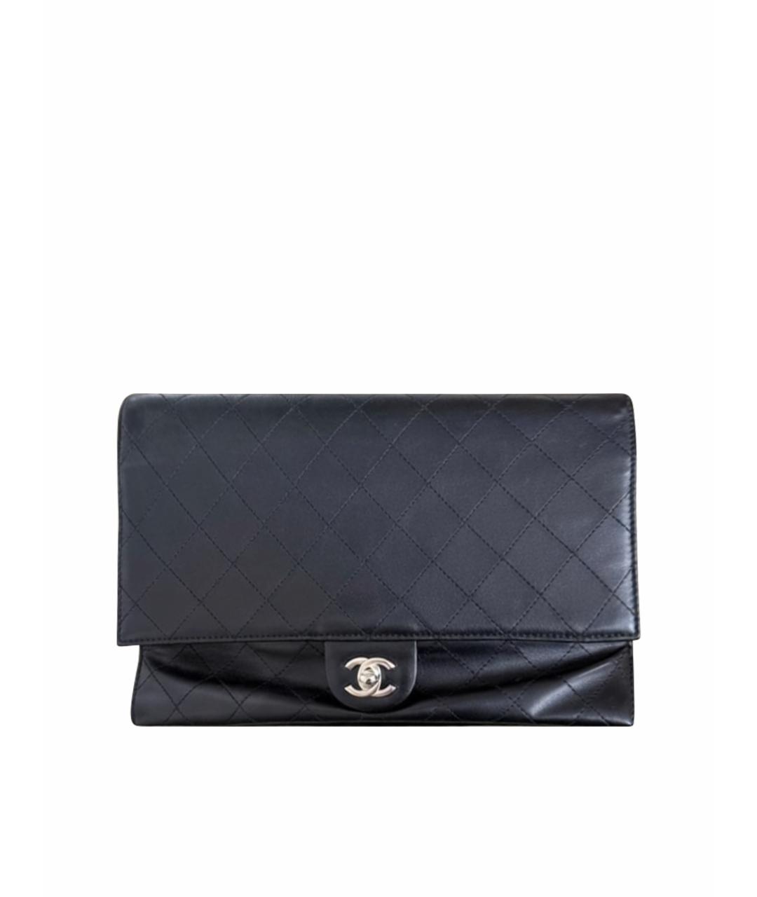 CHANEL Черная кожаная сумка через плечо, фото 1
