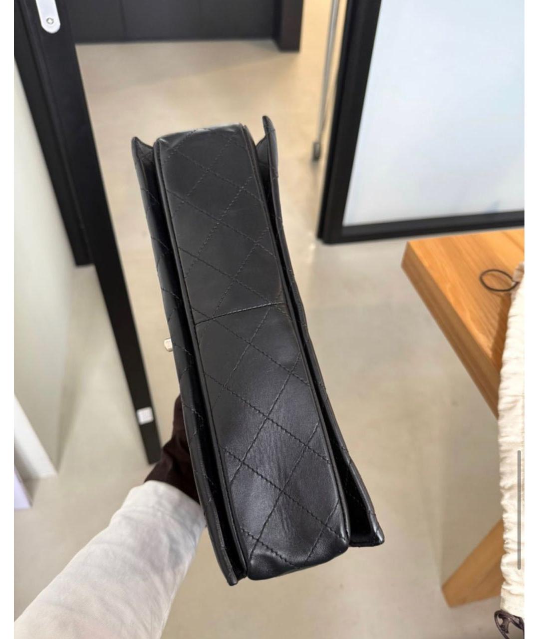 CHANEL Черная кожаная сумка через плечо, фото 6