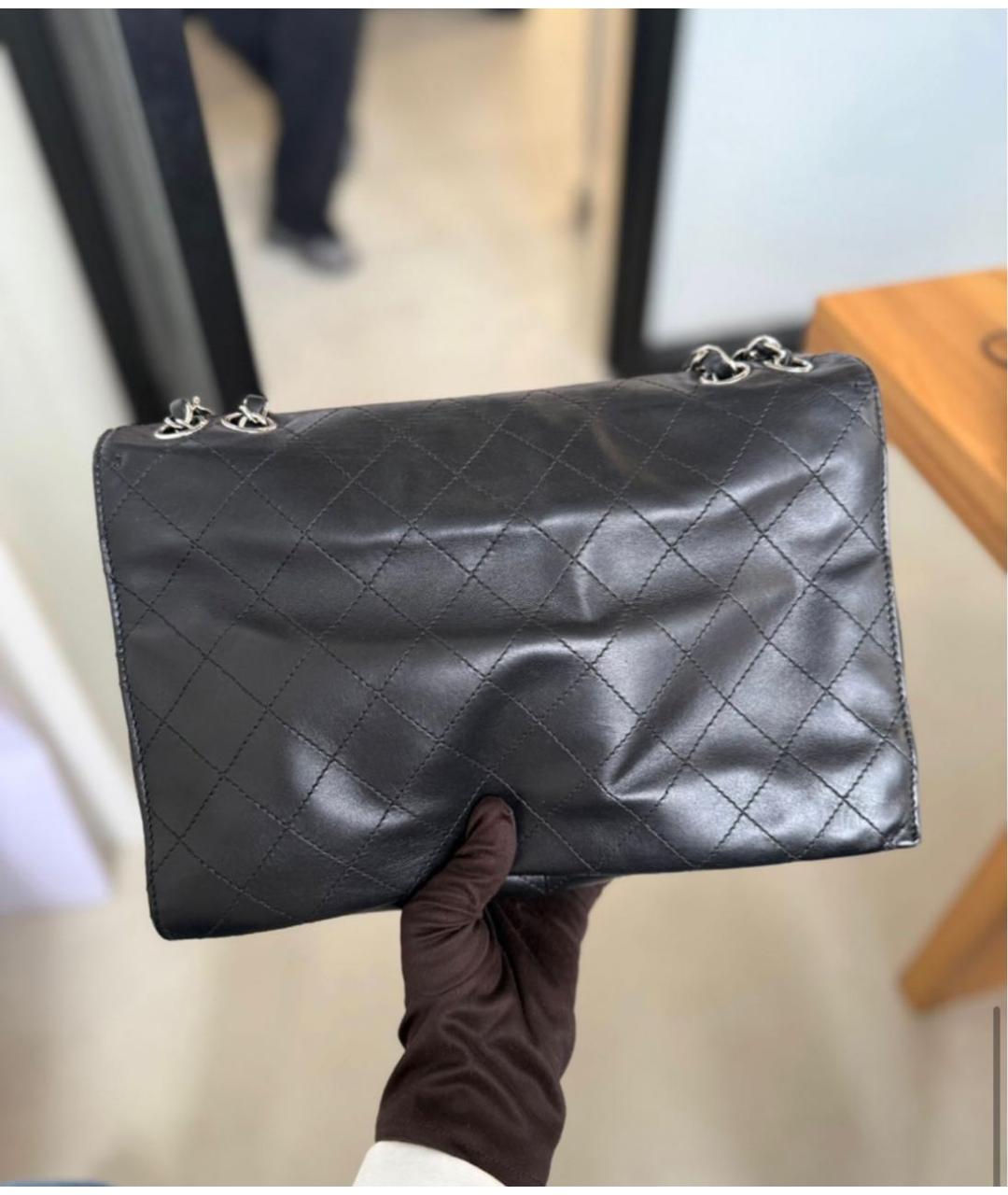 CHANEL Черная кожаная сумка через плечо, фото 2