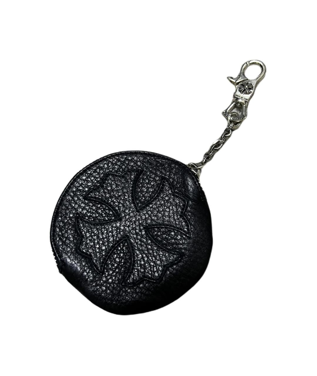 CHROME HEARTS Черный кожаный кошелек, фото 1