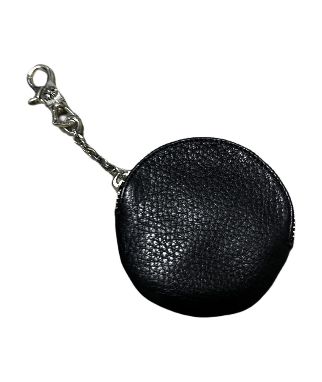 CHROME HEARTS Черный кожаный кошелек, фото 2