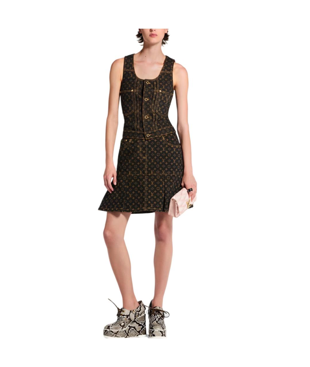 LOUIS VUITTON Черная жилетка, фото 4