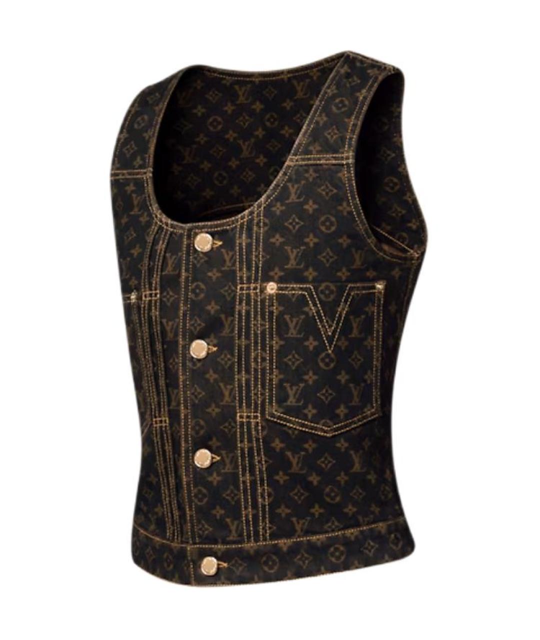 LOUIS VUITTON Черная жилетка, фото 3