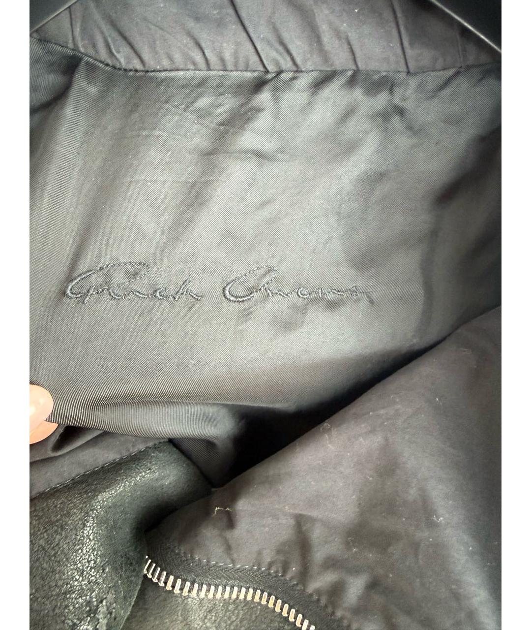 RICK OWENS Черная куртка, фото 3