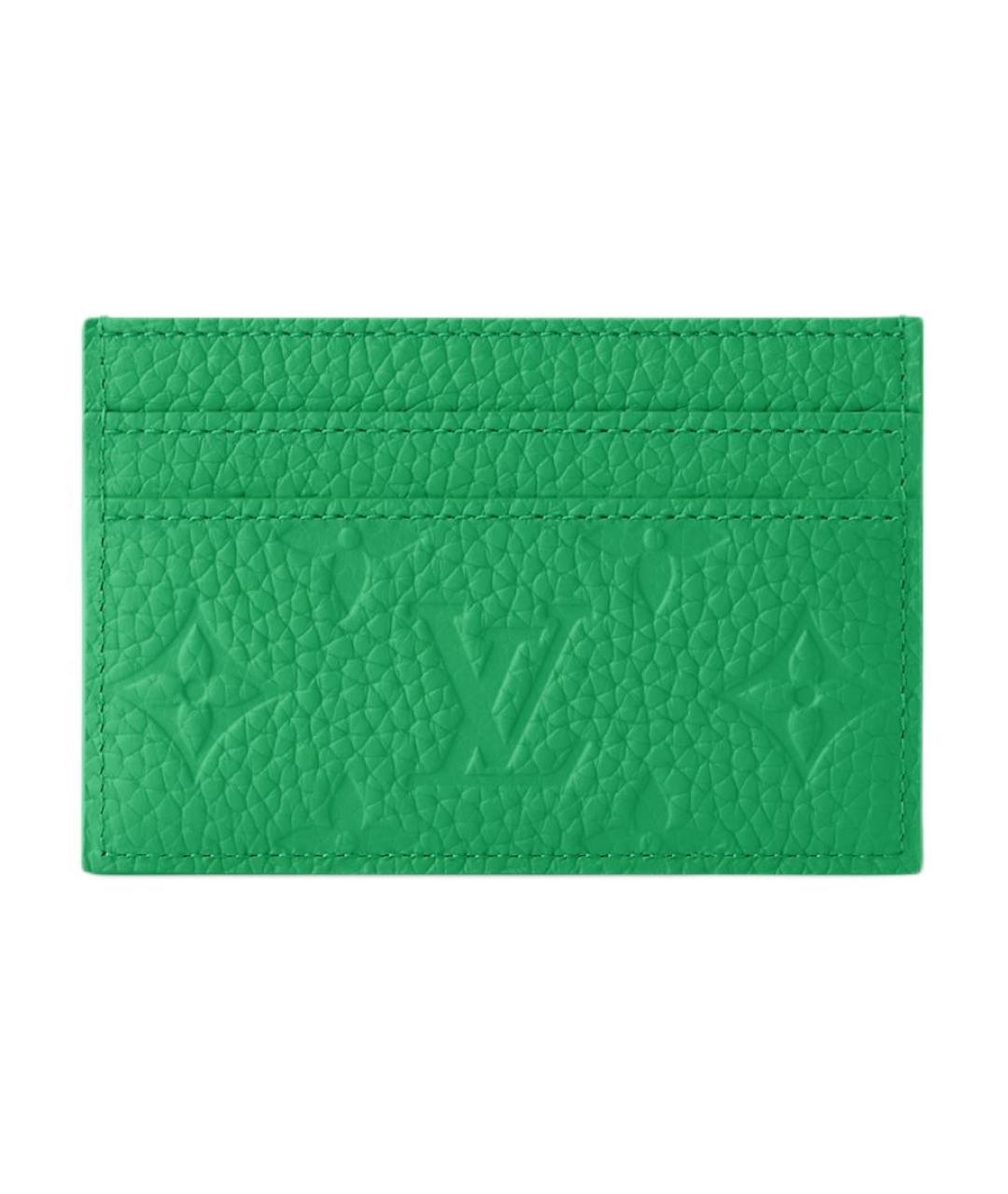 LOUIS VUITTON Зеленый кардхолдер, фото 1