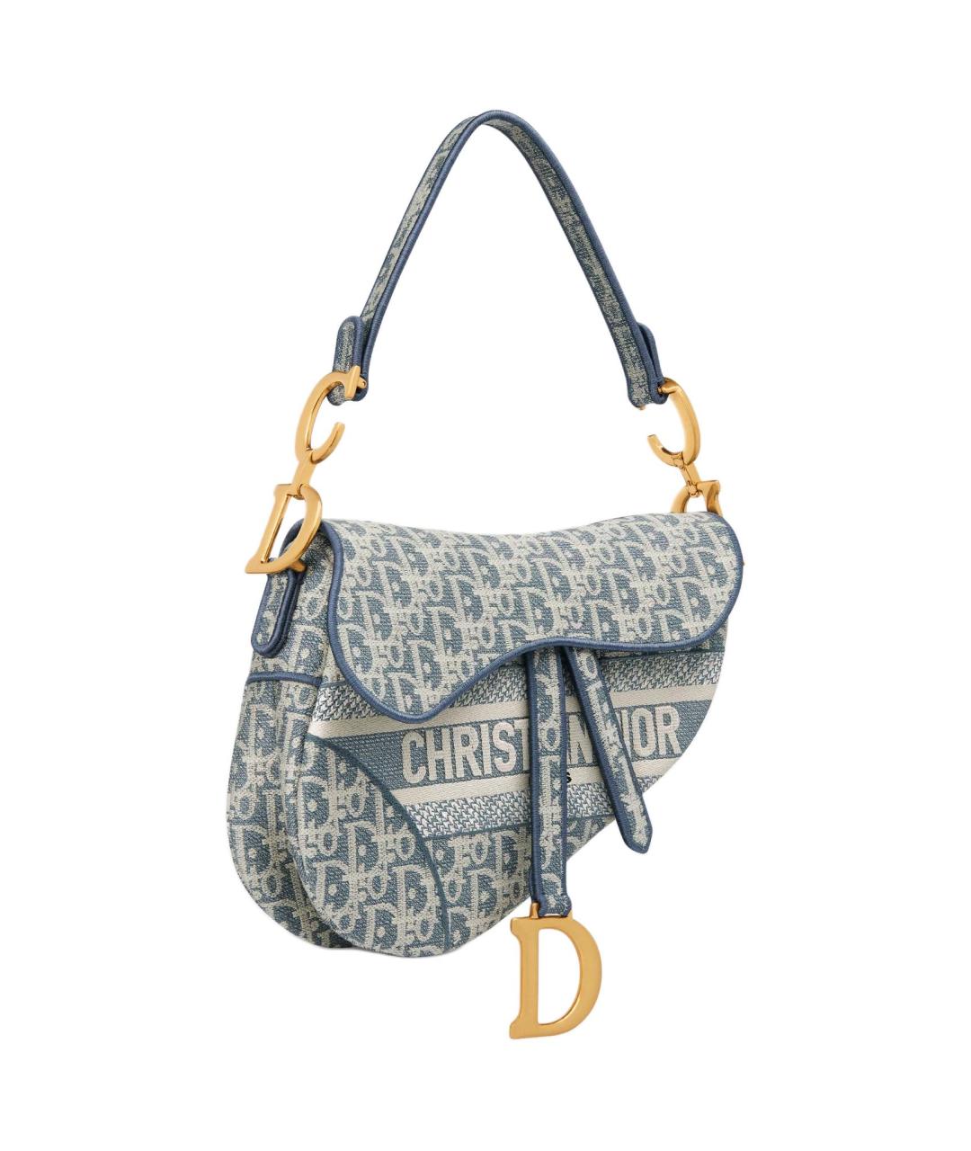 CHRISTIAN DIOR Голубая сумка через плечо, фото 2
