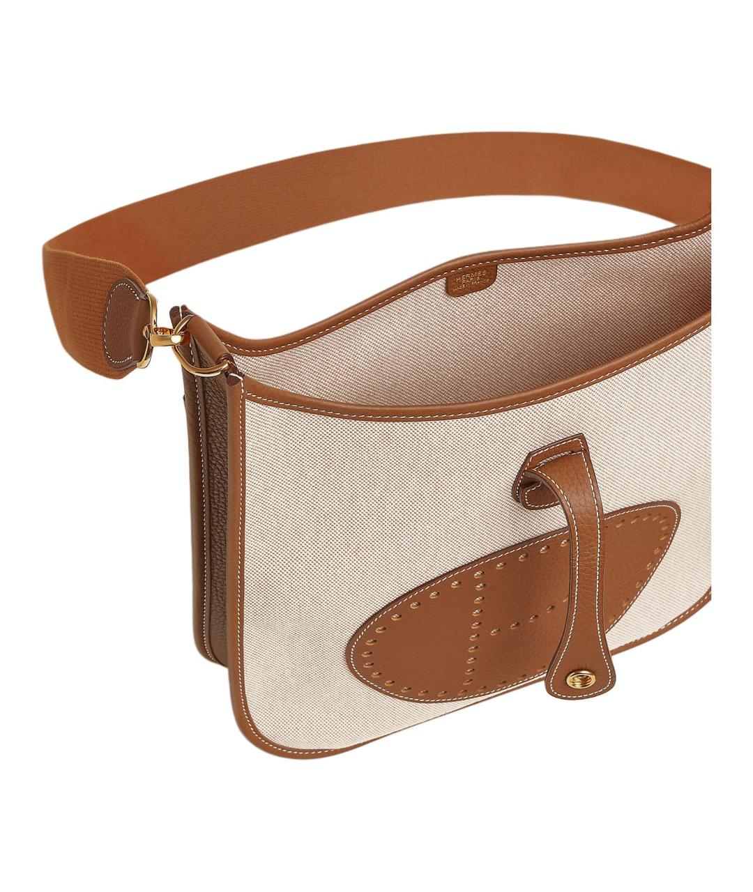 HERMES Коричневая сумка через плечо, фото 4