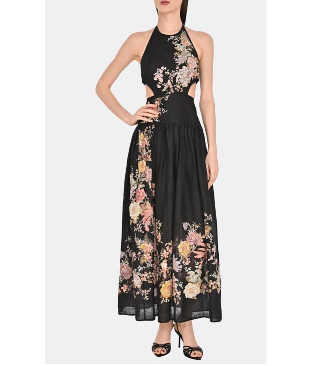 ZIMMERMANN Черный льняной сарафан, фото 5