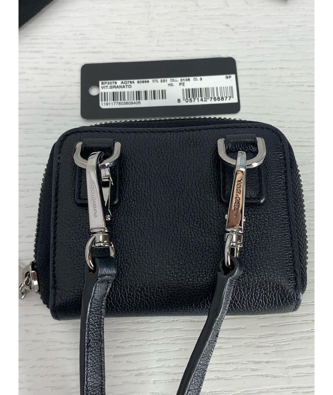 DOLCE&GABBANA Черный кошелек, фото 3