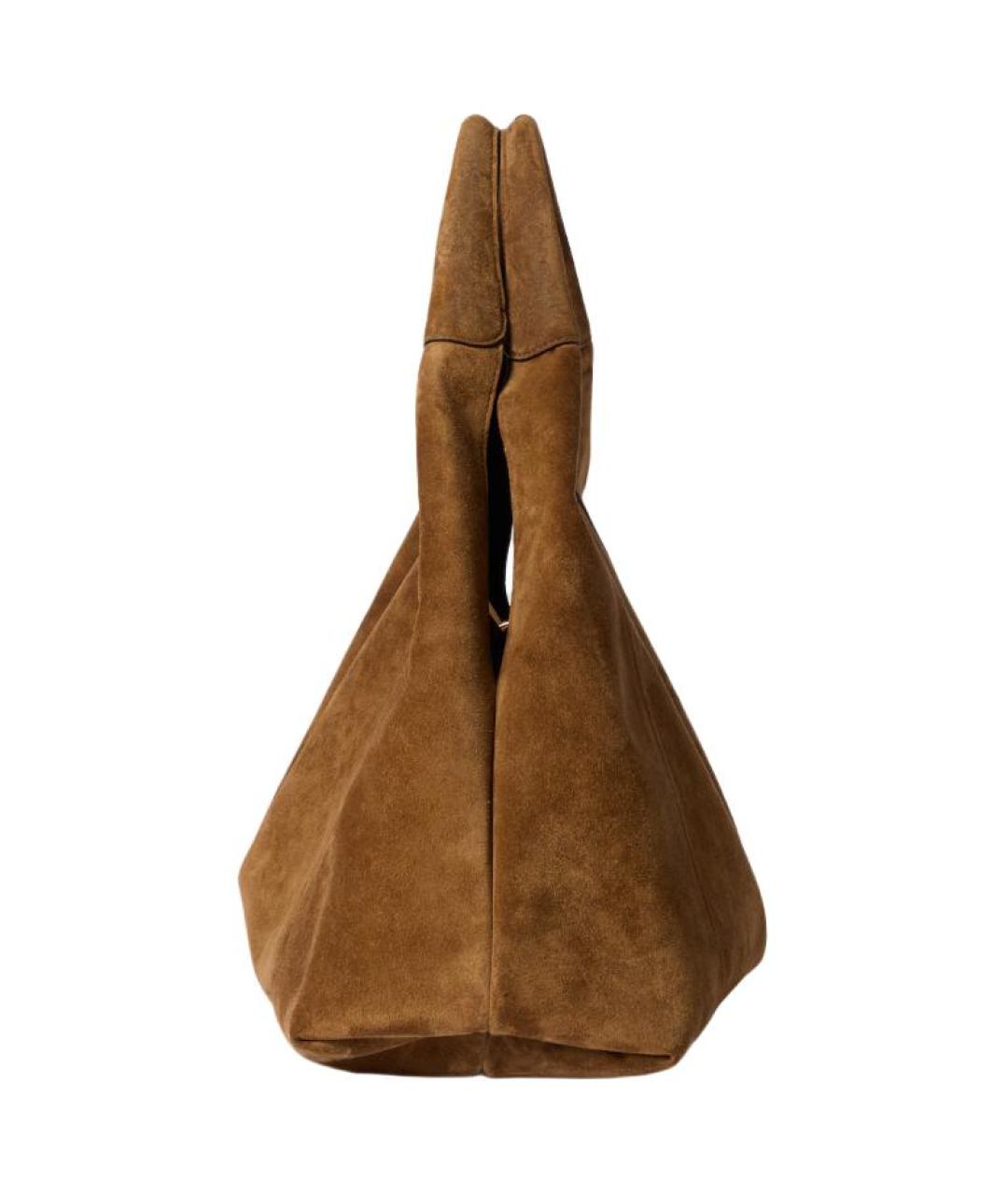 GUCCI Коричневая замшевая сумка через плечо, фото 3