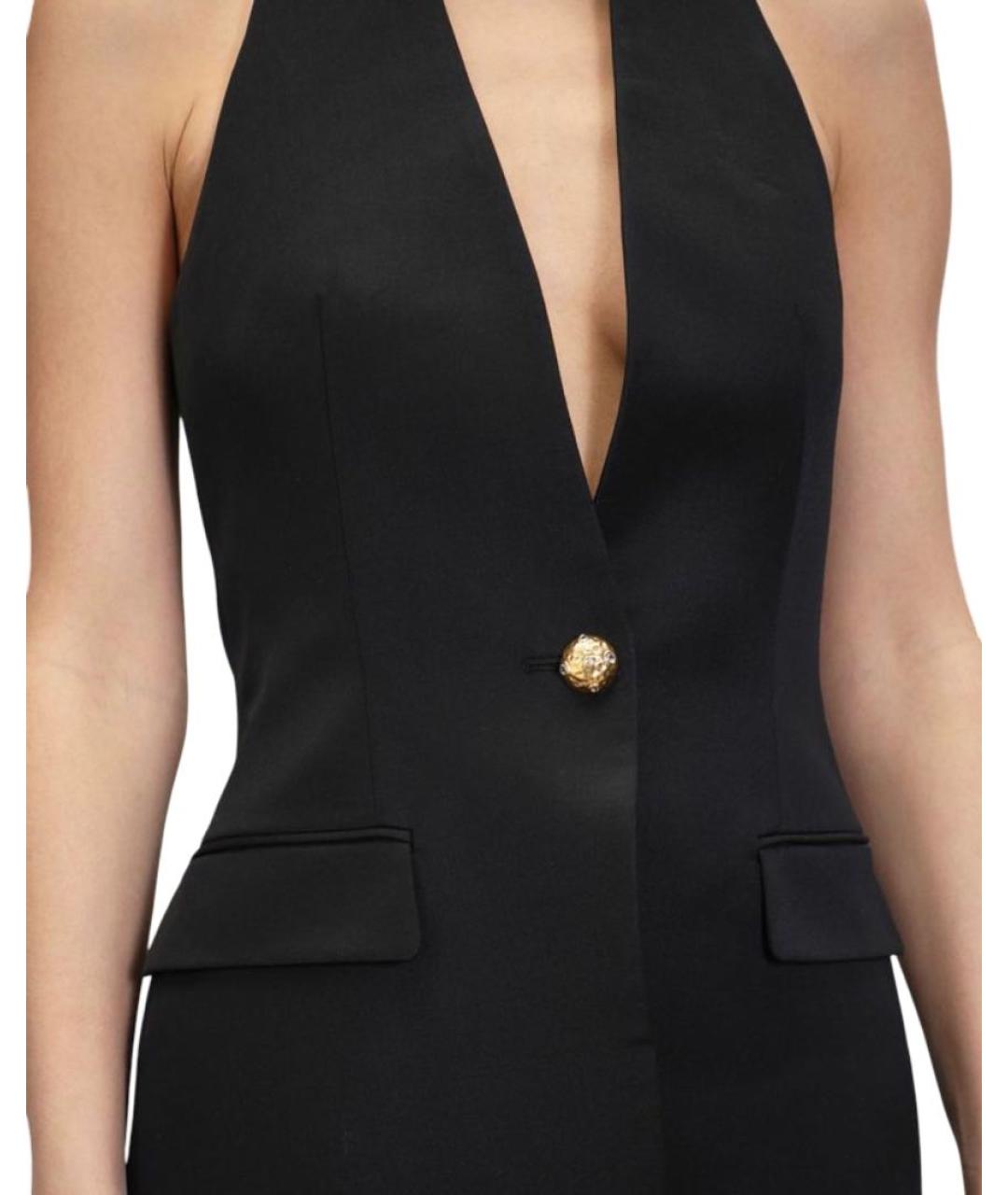 GIUSEPPE DI MORABITO Черный шерстяной жилет, фото 4