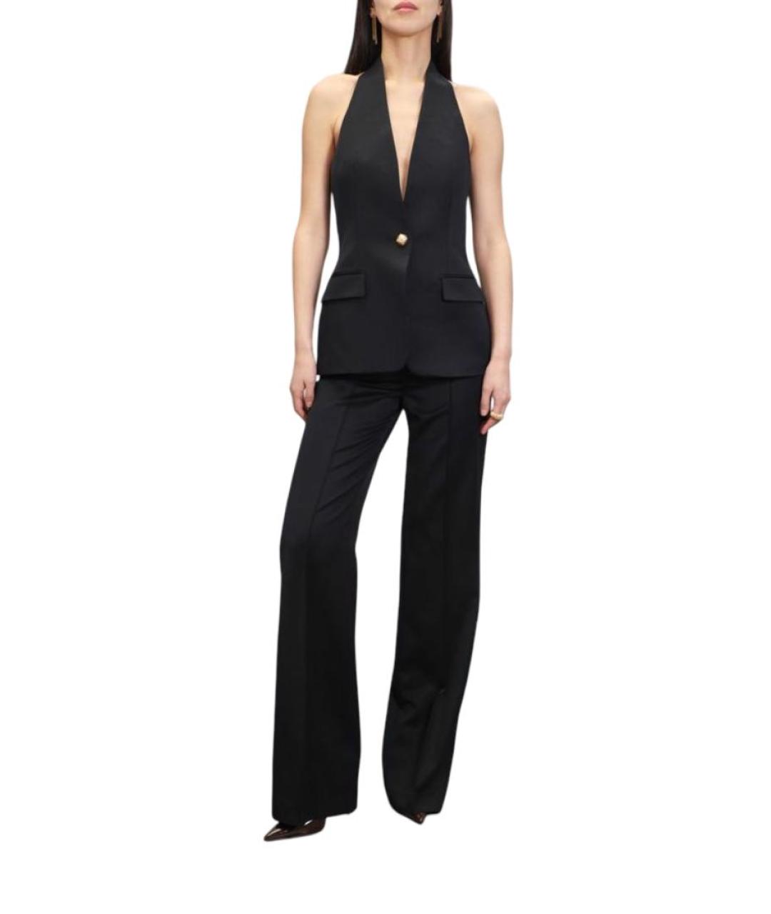 GIUSEPPE DI MORABITO Черный шерстяной жилет, фото 2