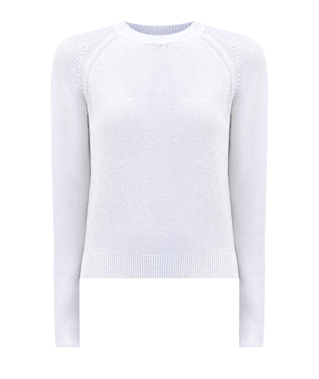 PESERICO Белый хлопковый джемпер / свитер, фото 1