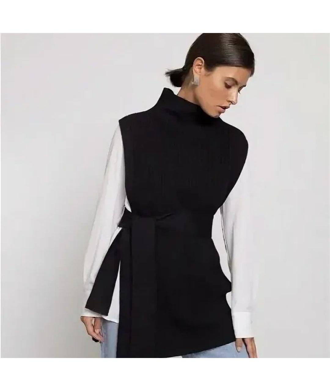 COS Черный шерстяной жилет, фото 7