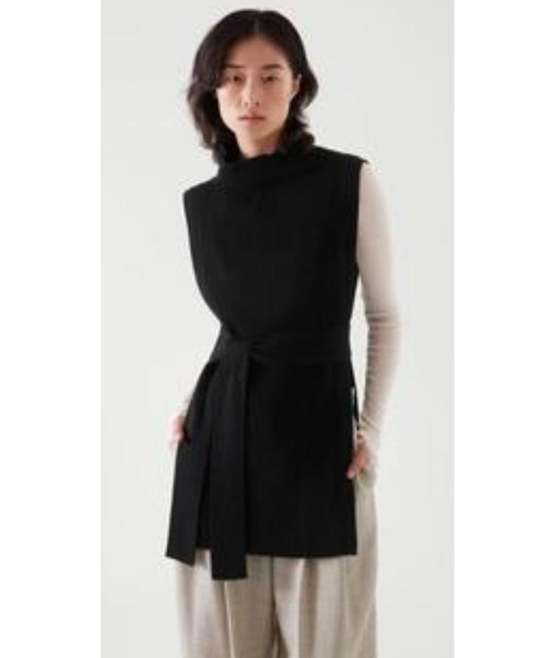 COS Черный шерстяной жилет, фото 6