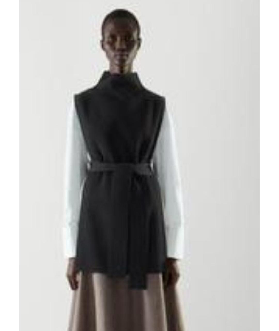 COS Черный шерстяной жилет, фото 5