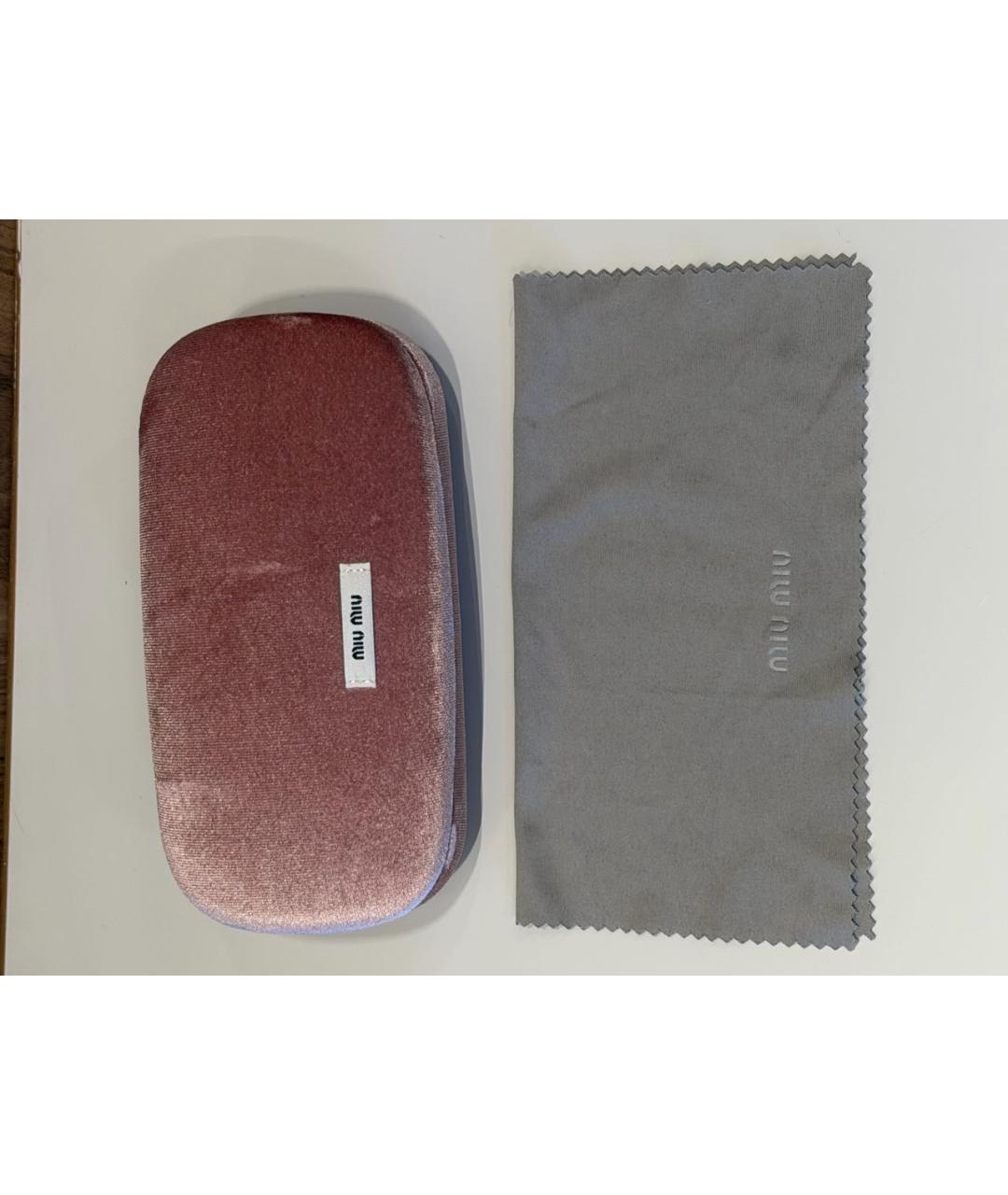 MIU MIU Хаки металлические солнцезащитные очки, фото 4