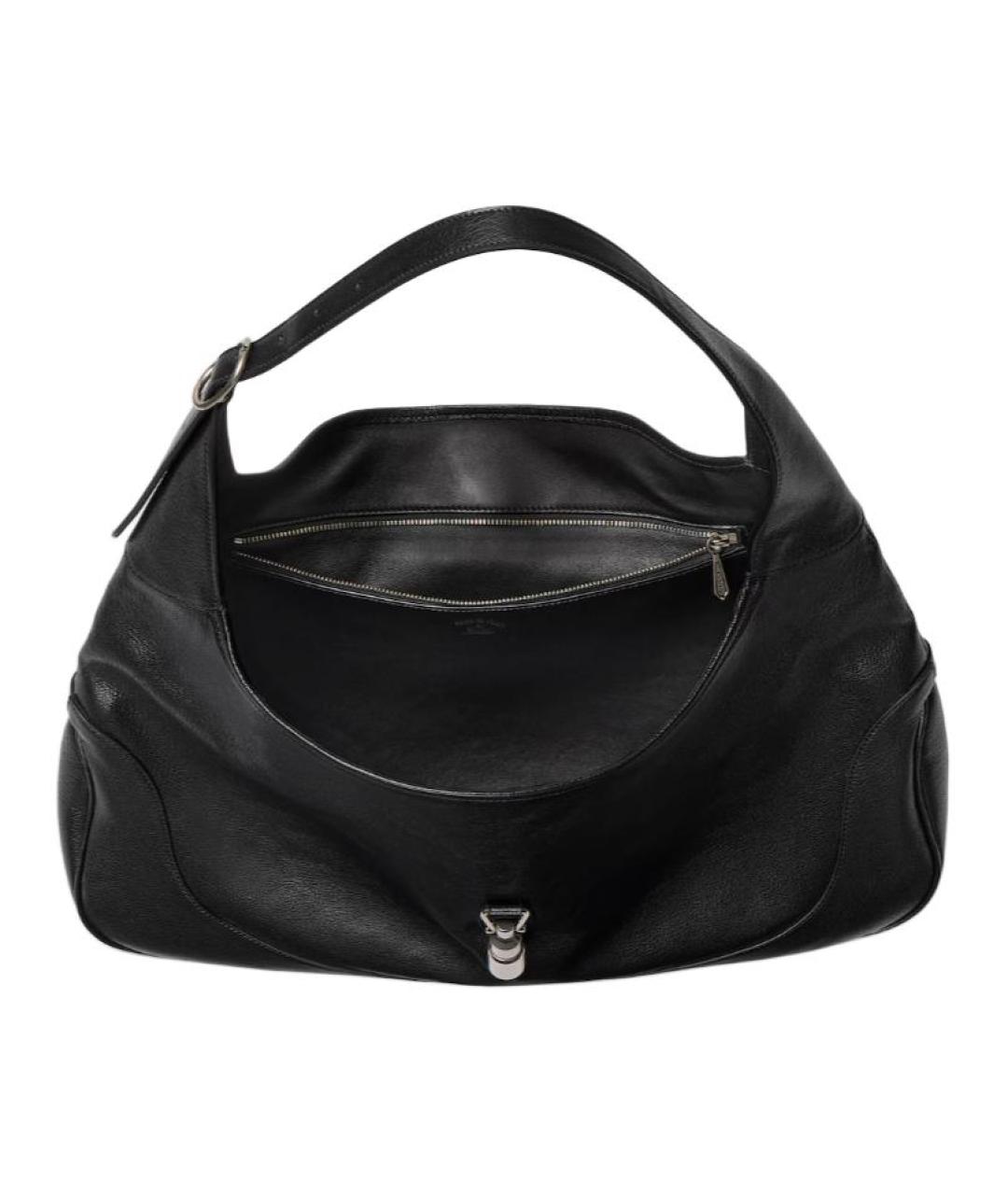 GUCCI Черная кожаная сумка через плечо, фото 5