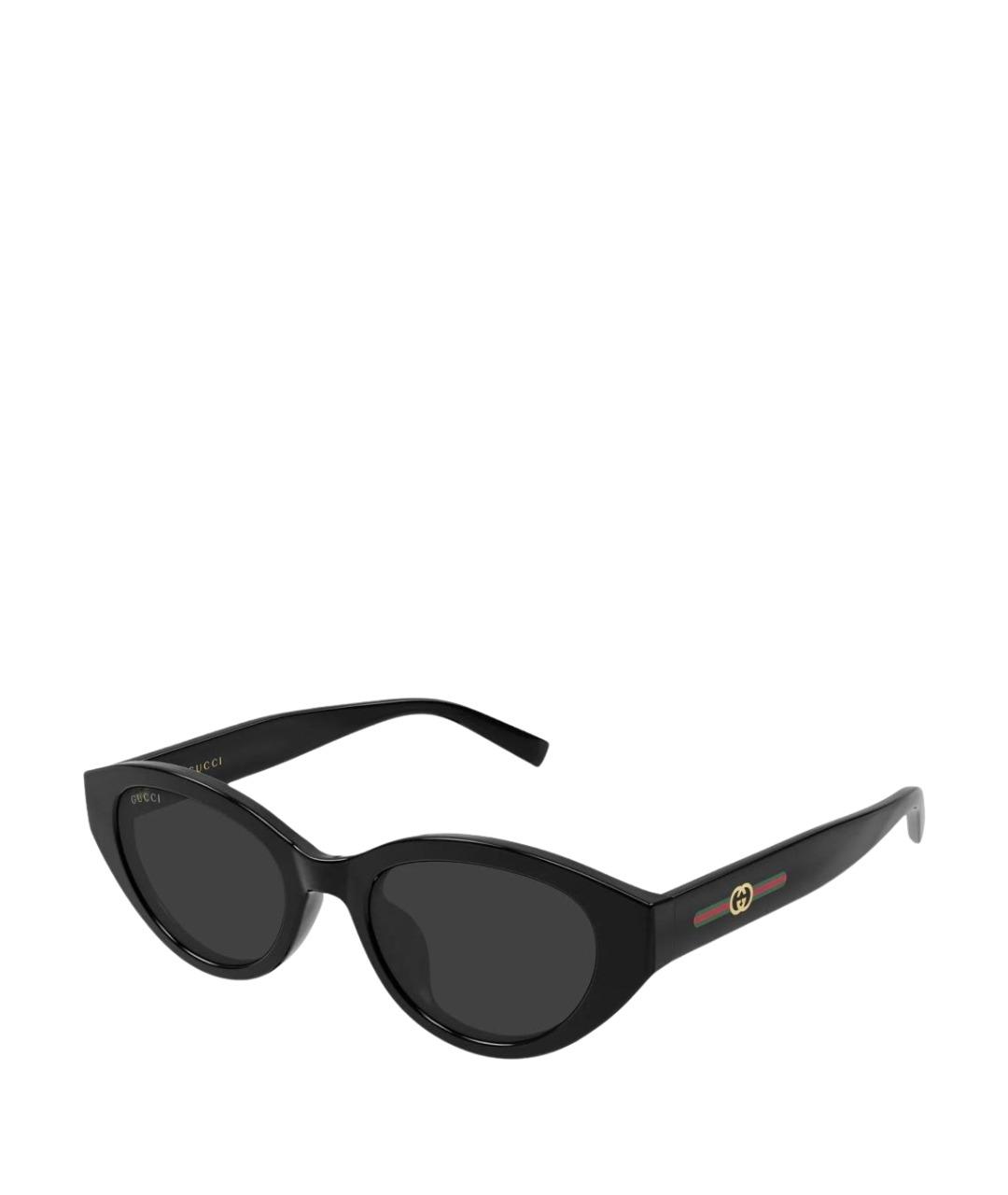 GUCCI Черные пластиковые солнцезащитные очки, фото 1