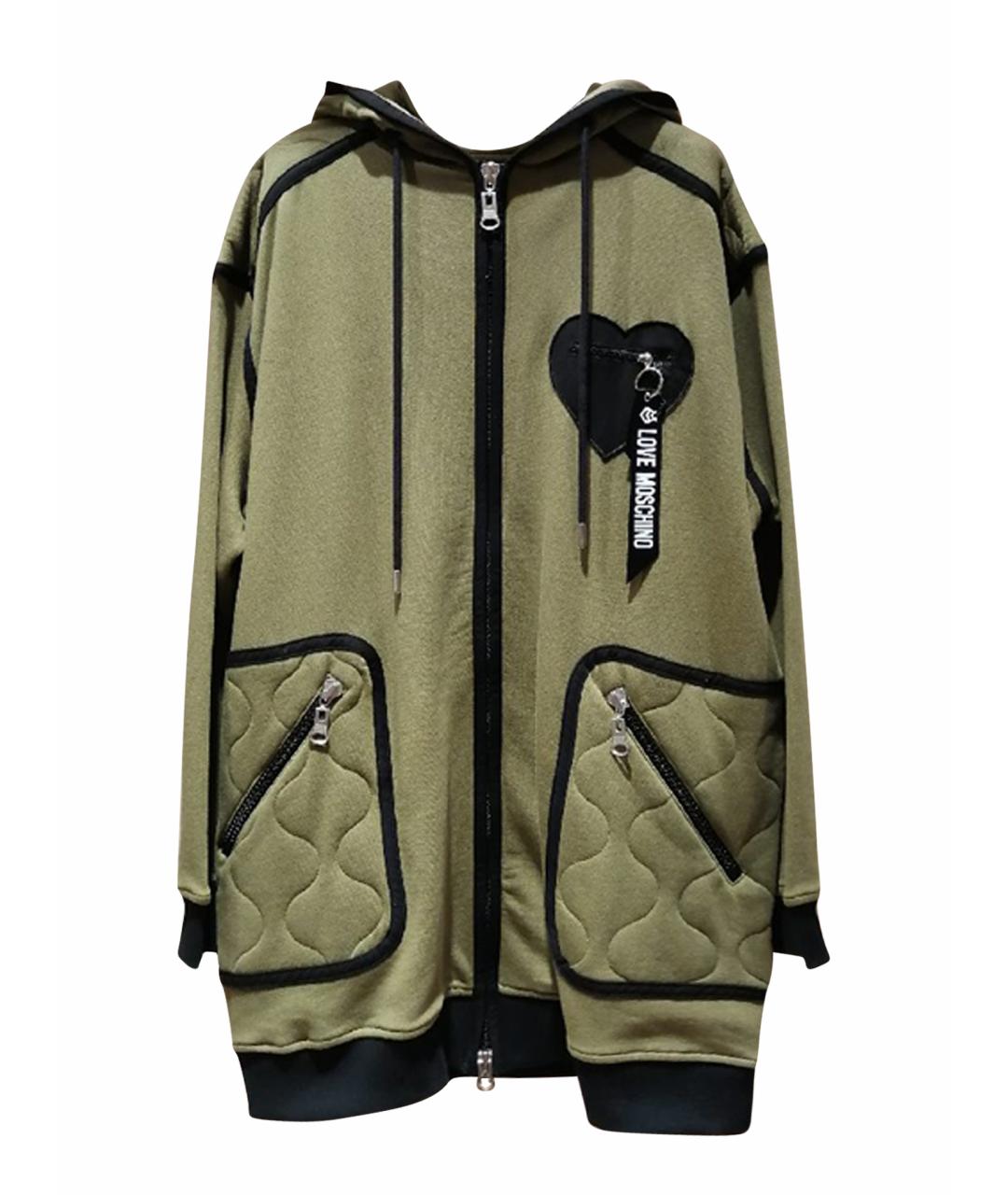 LOVE MOSCHINO Хаки куртка, фото 1