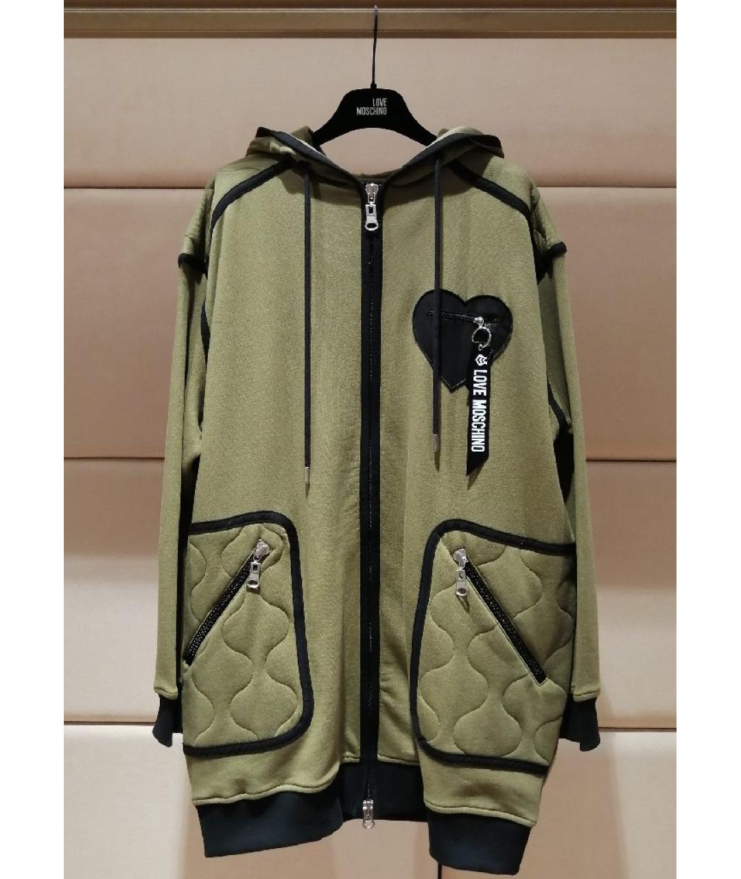 LOVE MOSCHINO Хаки куртка, фото 3