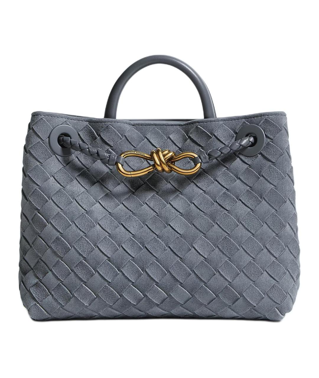 BOTTEGA VENETA Синяя кожаная сумка через плечо, фото 1