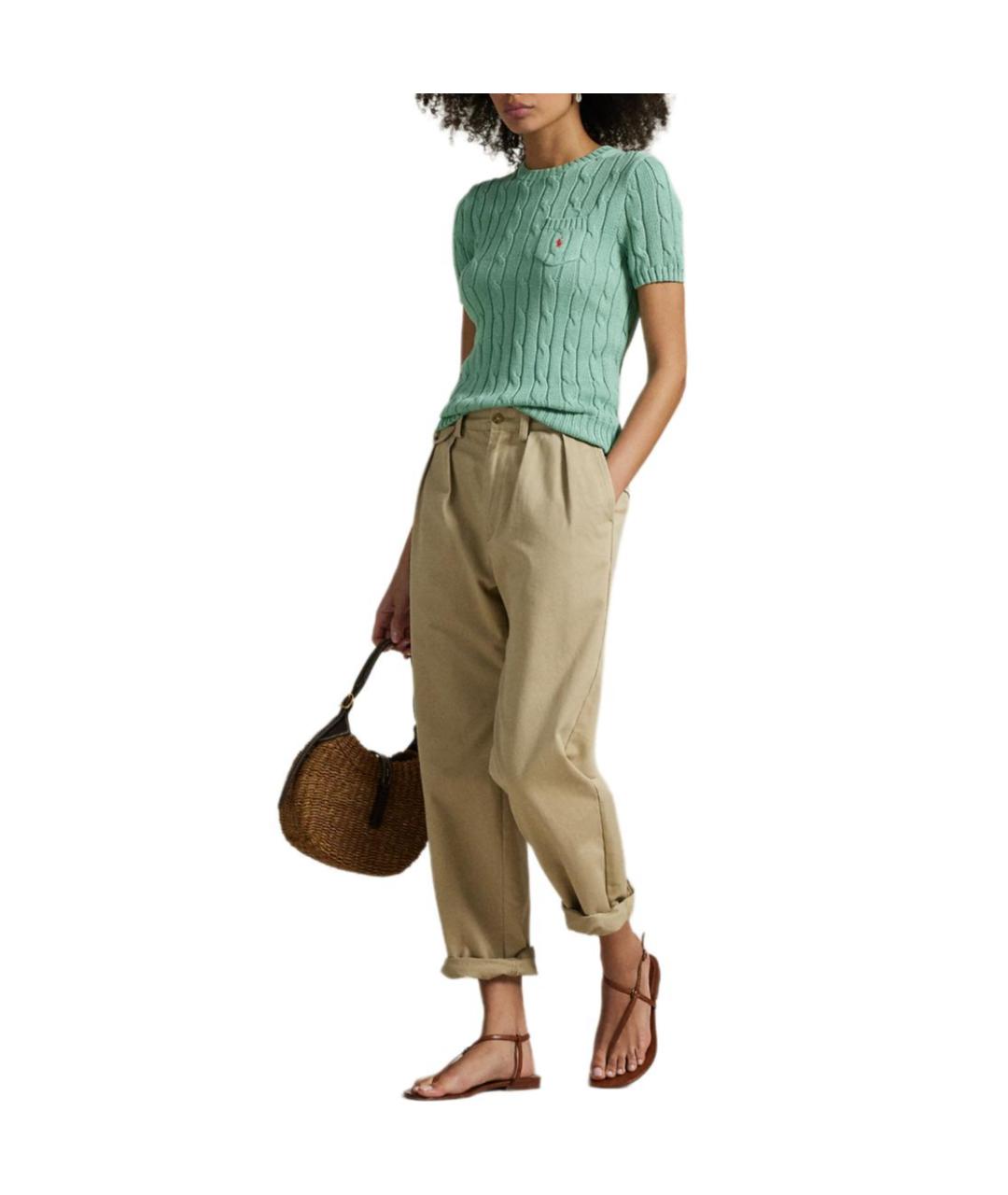 POLO RALPH LAUREN Бирюзовый джемпер / свитер, фото 4