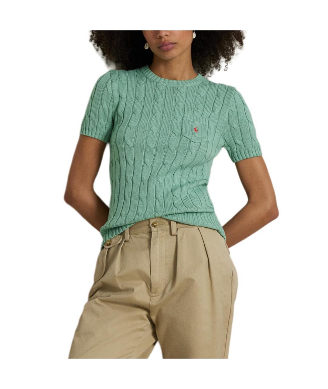 POLO RALPH LAUREN Бирюзовый джемпер / свитер, фото 2