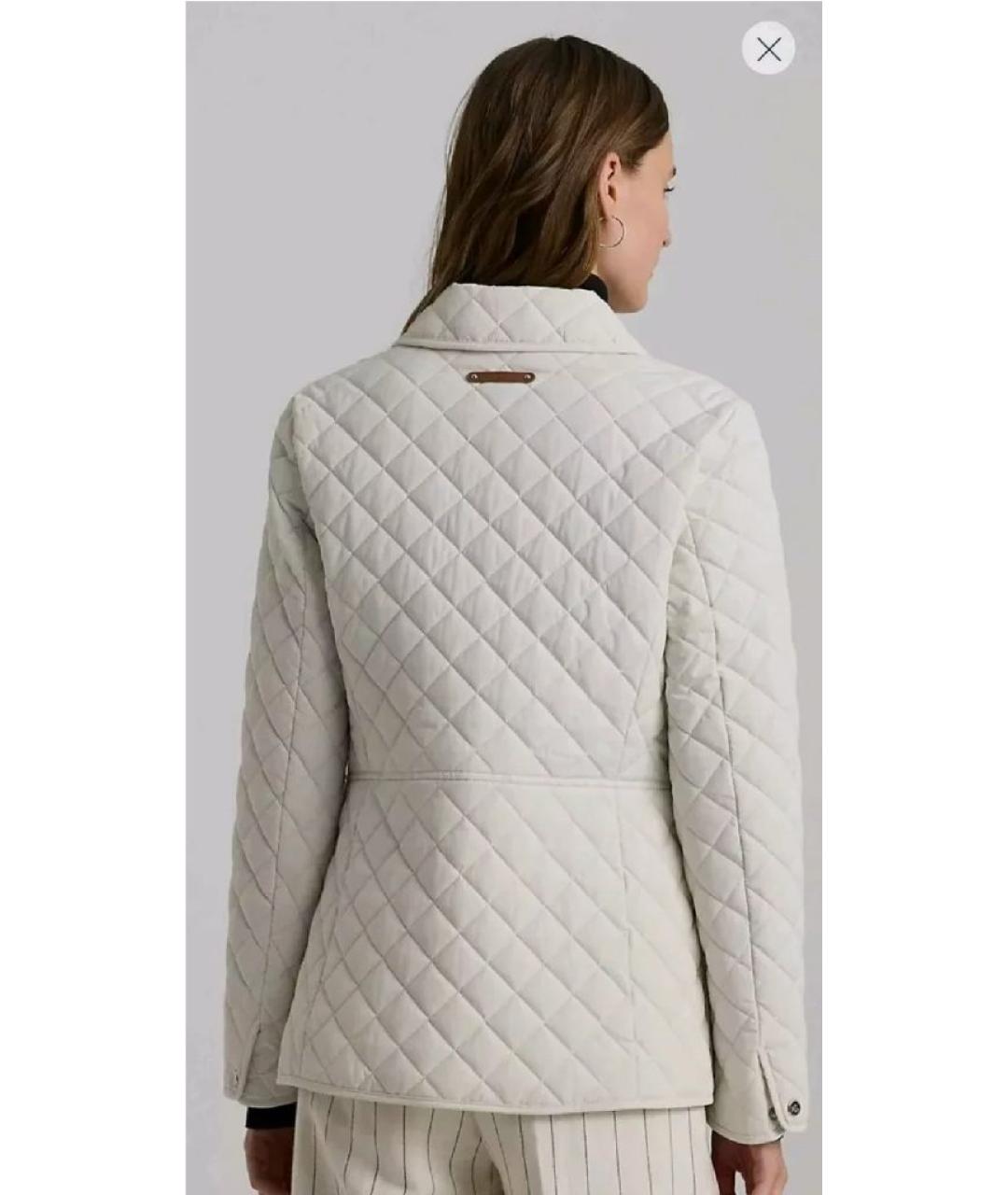 RALPH LAUREN Белая полиэстеровая куртка, фото 4