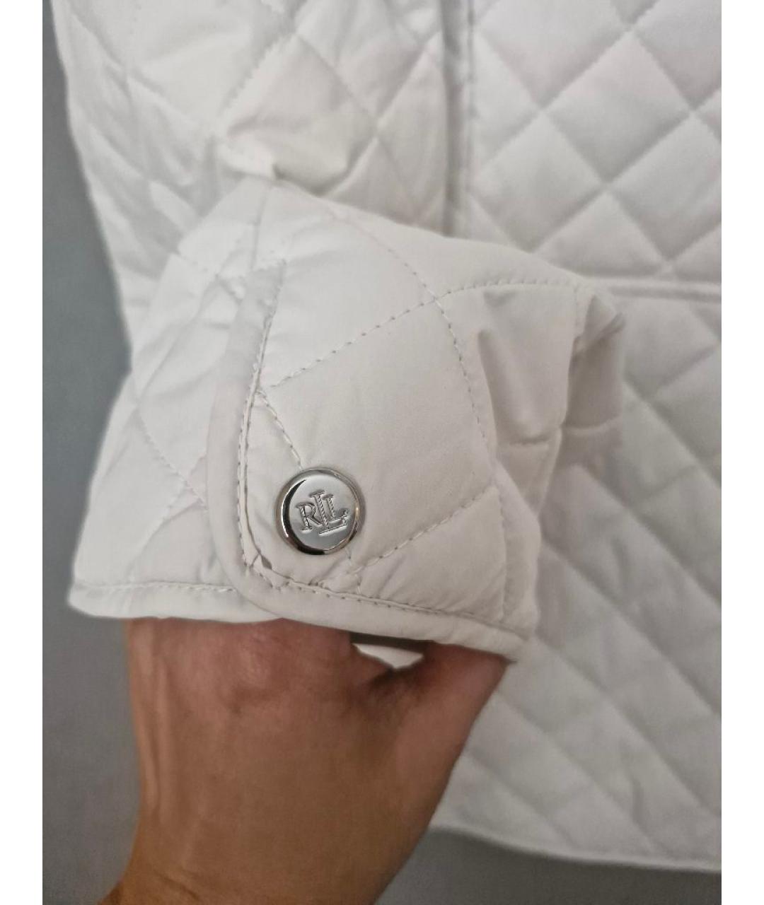 RALPH LAUREN Белая полиэстеровая куртка, фото 9
