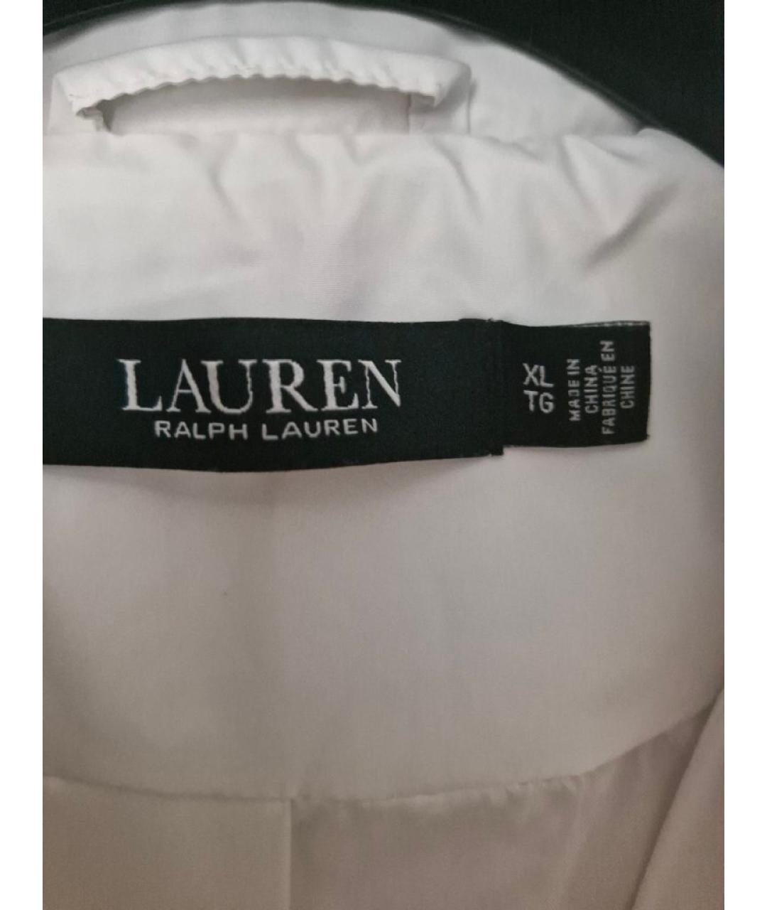 RALPH LAUREN Белая полиэстеровая куртка, фото 7