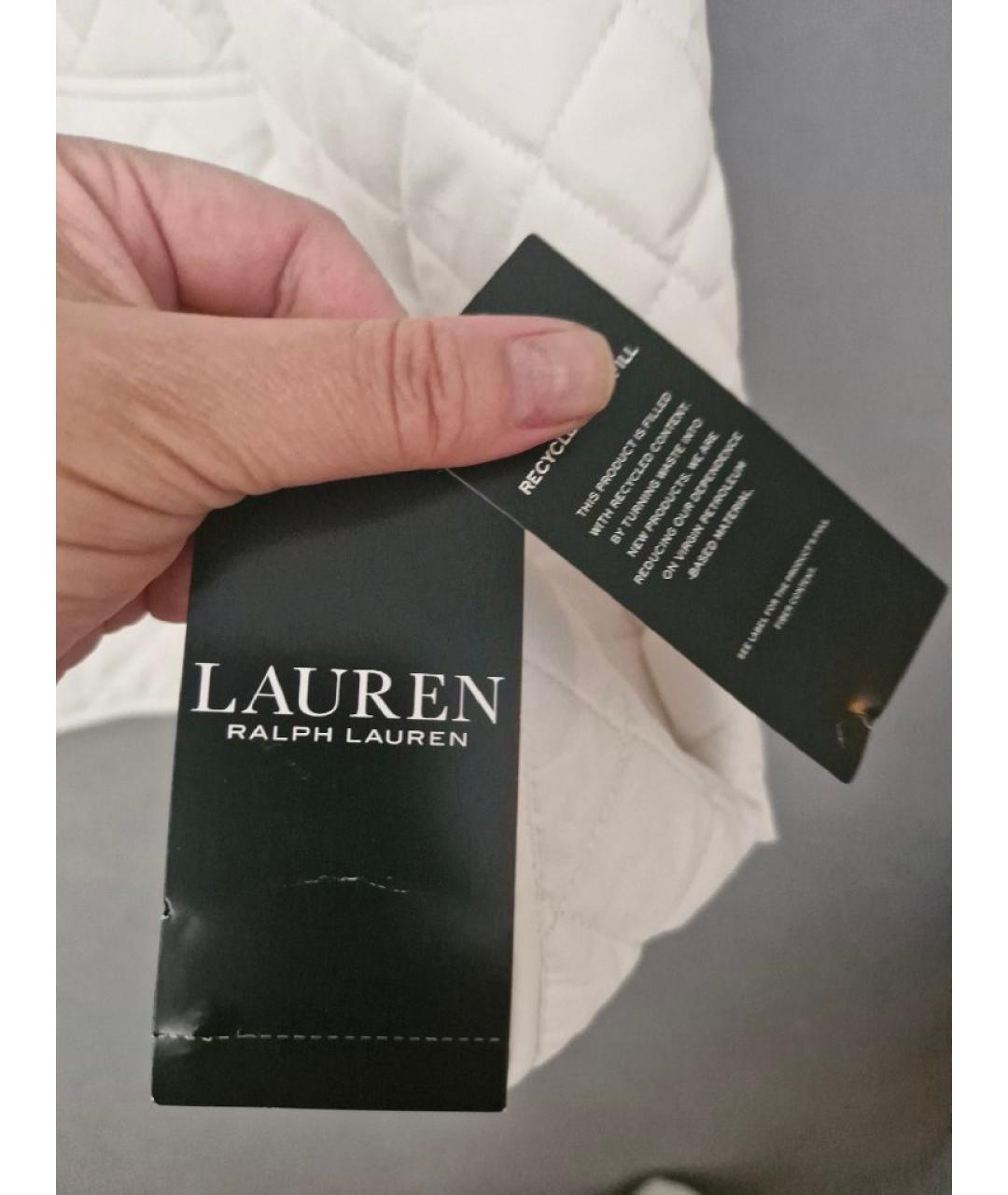 RALPH LAUREN Белая полиэстеровая куртка, фото 8