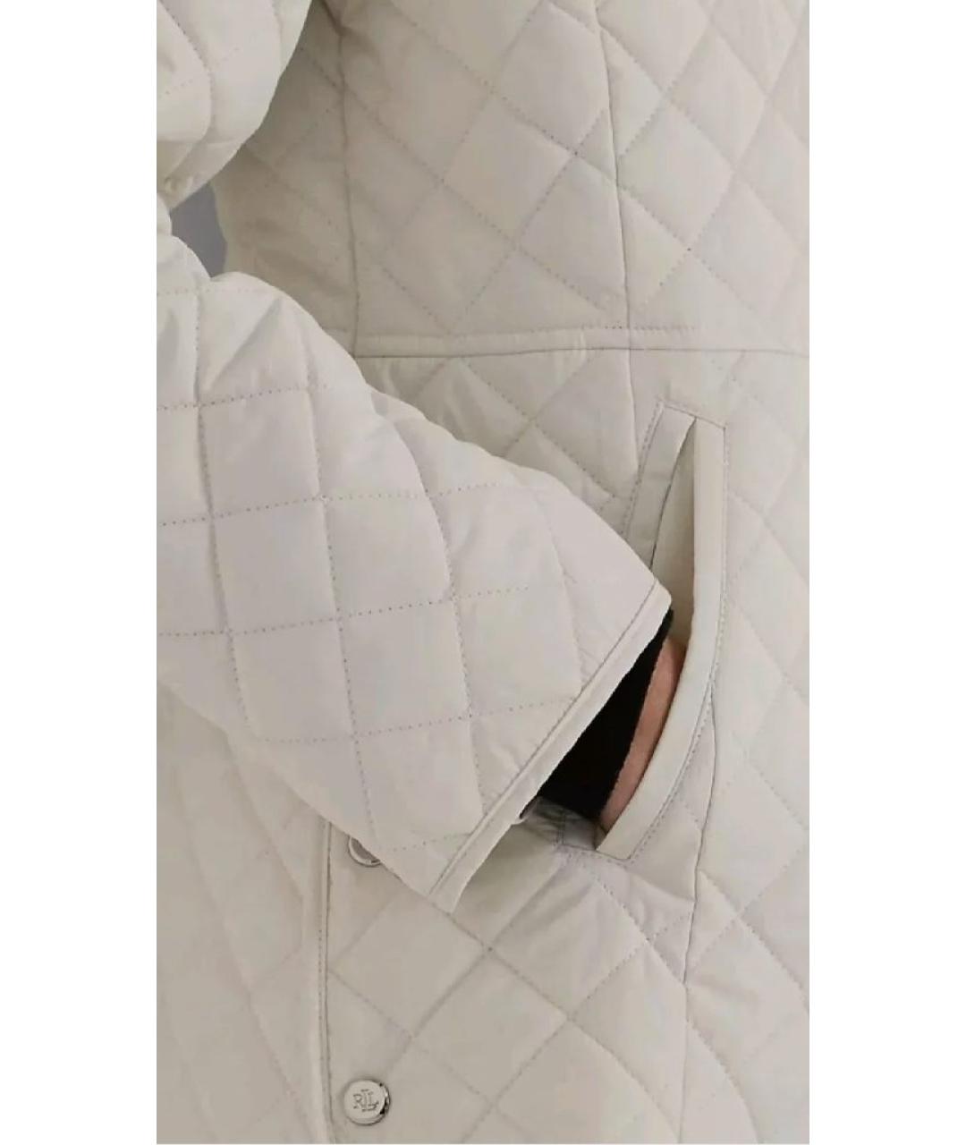 RALPH LAUREN Белая полиэстеровая куртка, фото 6
