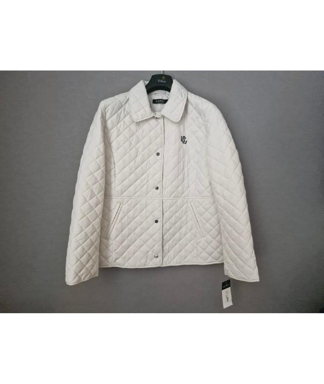 RALPH LAUREN Белая полиэстеровая куртка, фото 10
