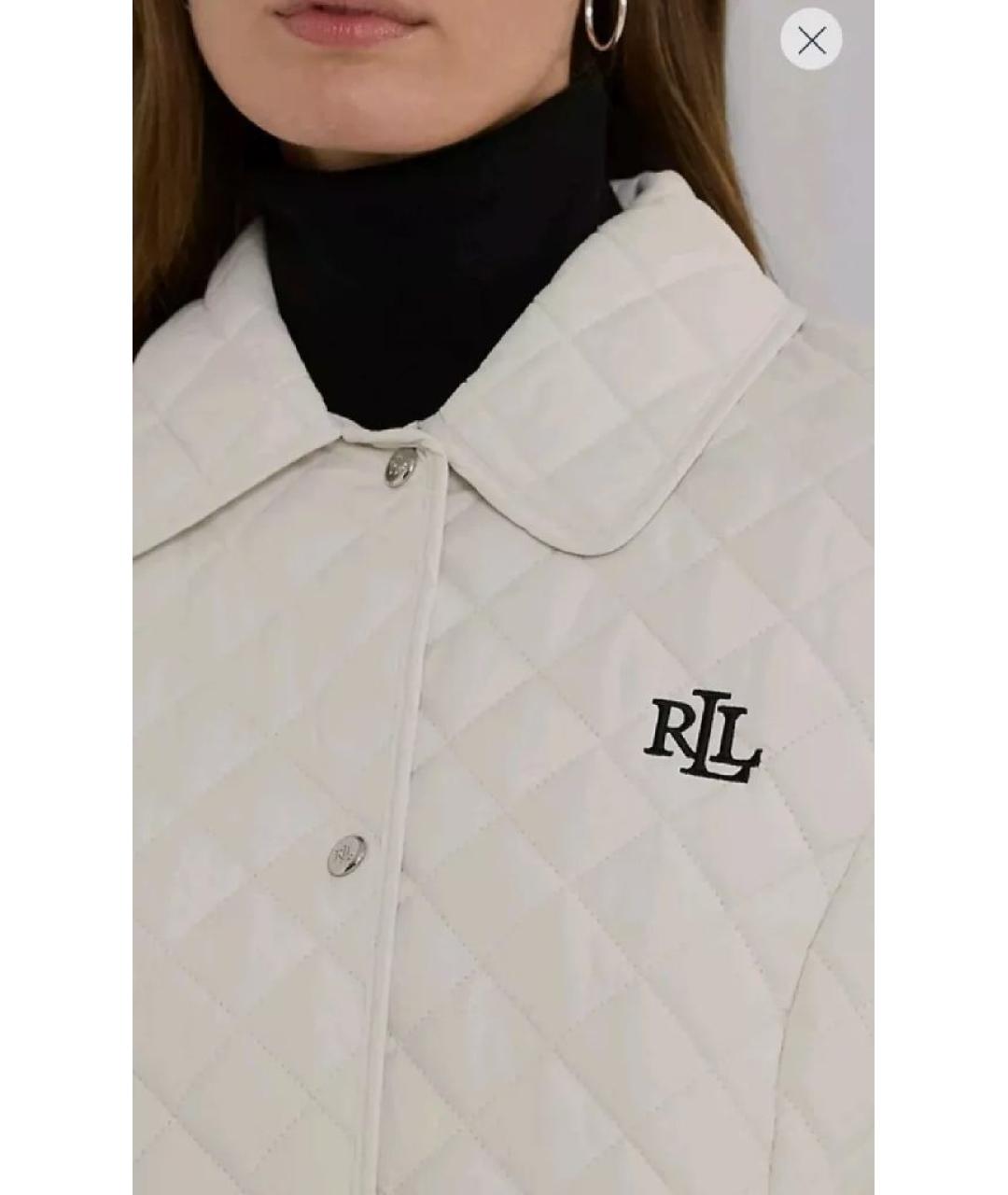 RALPH LAUREN Белая полиэстеровая куртка, фото 5