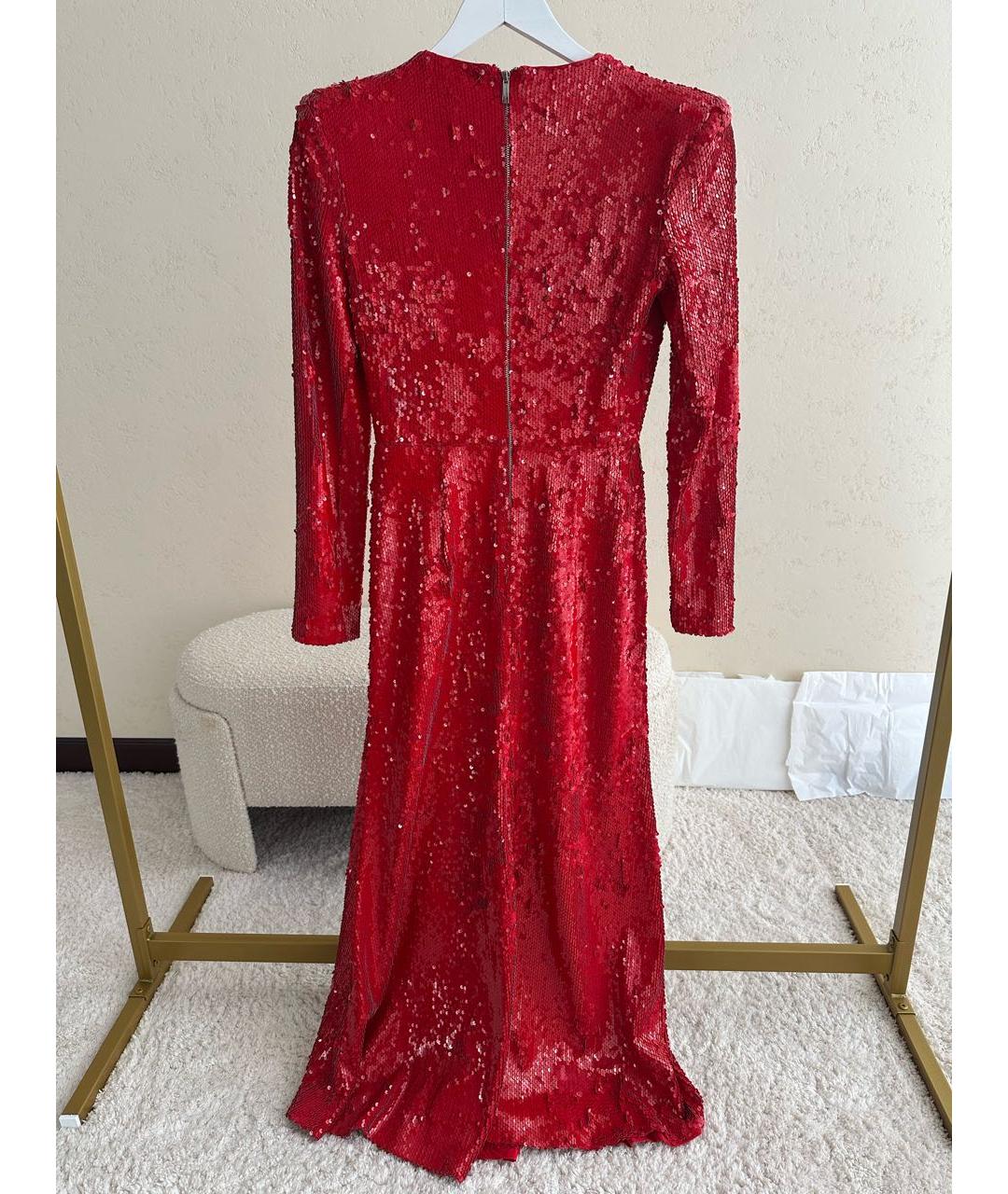 KALMANOVICH Красное полиэстеровое вечернее платье, фото 6