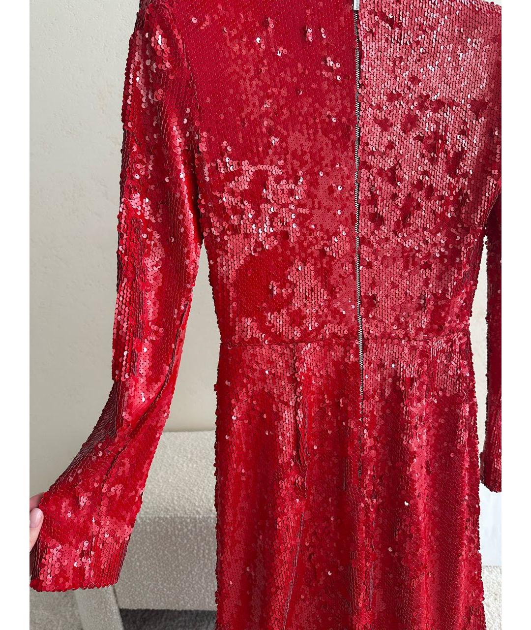 KALMANOVICH Красное полиэстеровое вечернее платье, фото 7