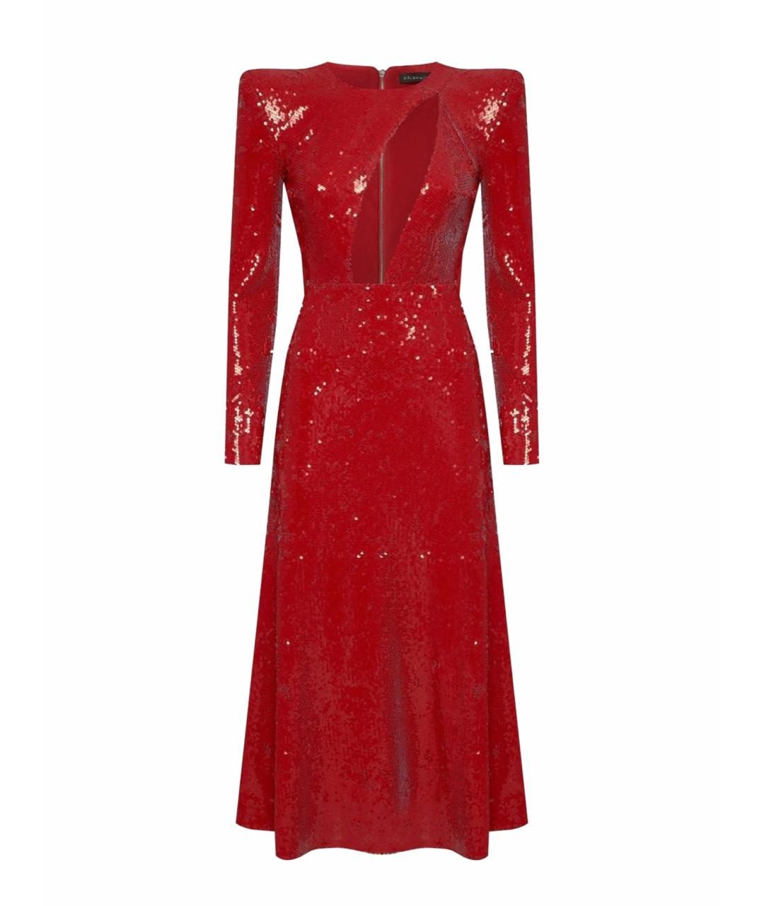 KALMANOVICH Красное полиэстеровое вечернее платье, фото 1