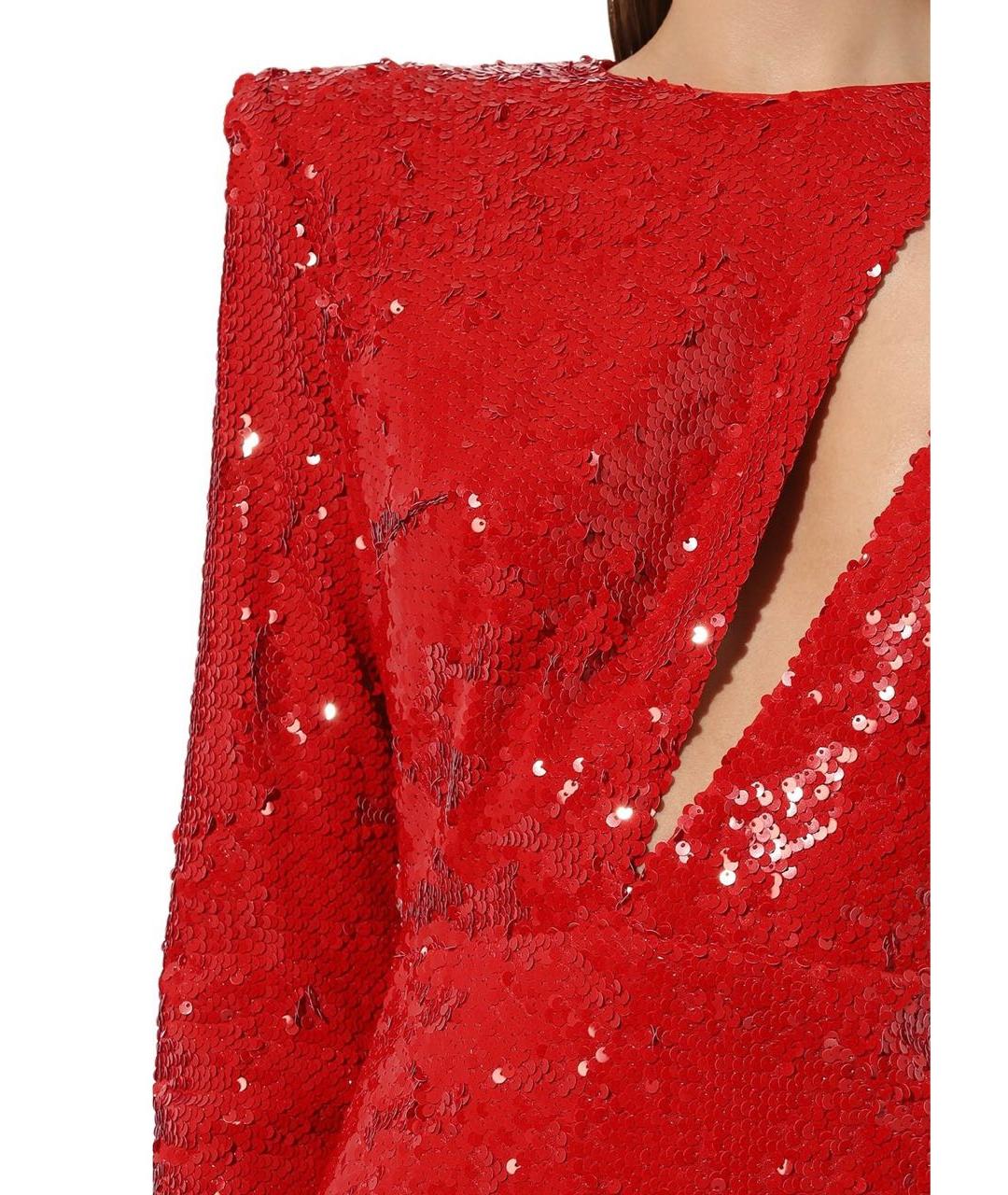 KALMANOVICH Красное полиэстеровое вечернее платье, фото 2